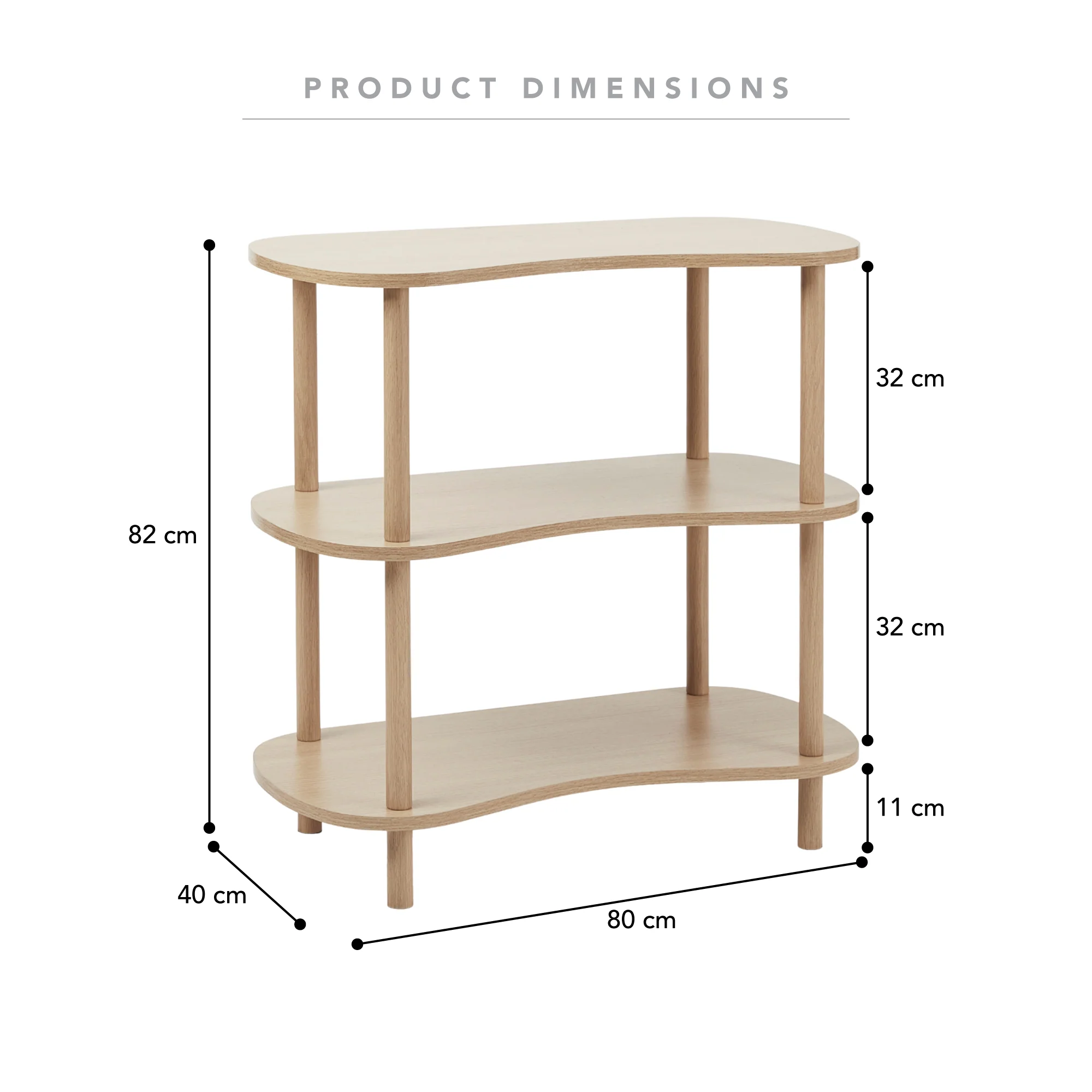 Cairo Organic 3-tier Shelving - Image 3