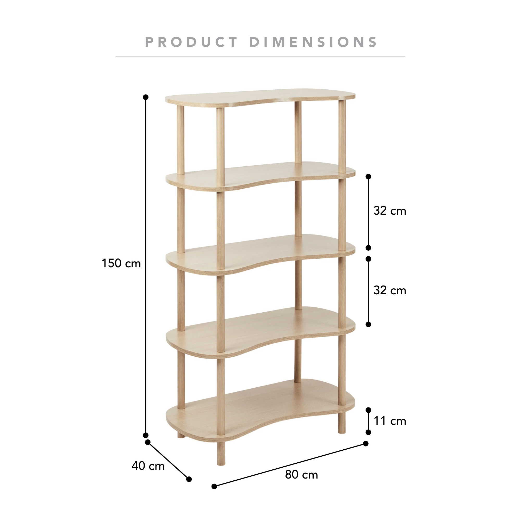 Cairo Organic 5-tier Shelving - Image 3