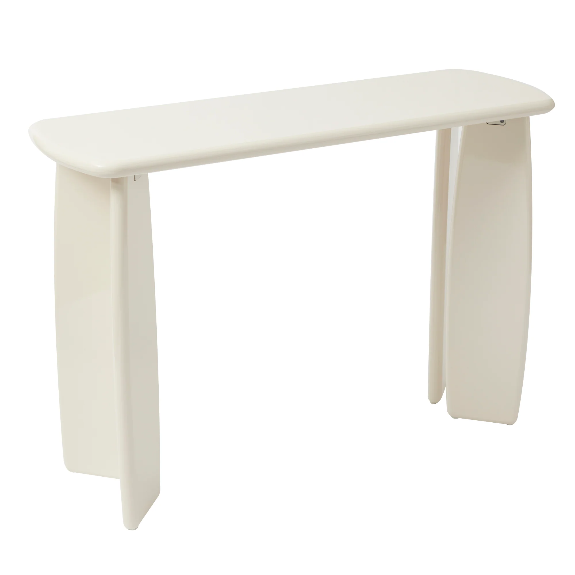 Charlie Gloss Console Table Cream (110cm) - Image 2
