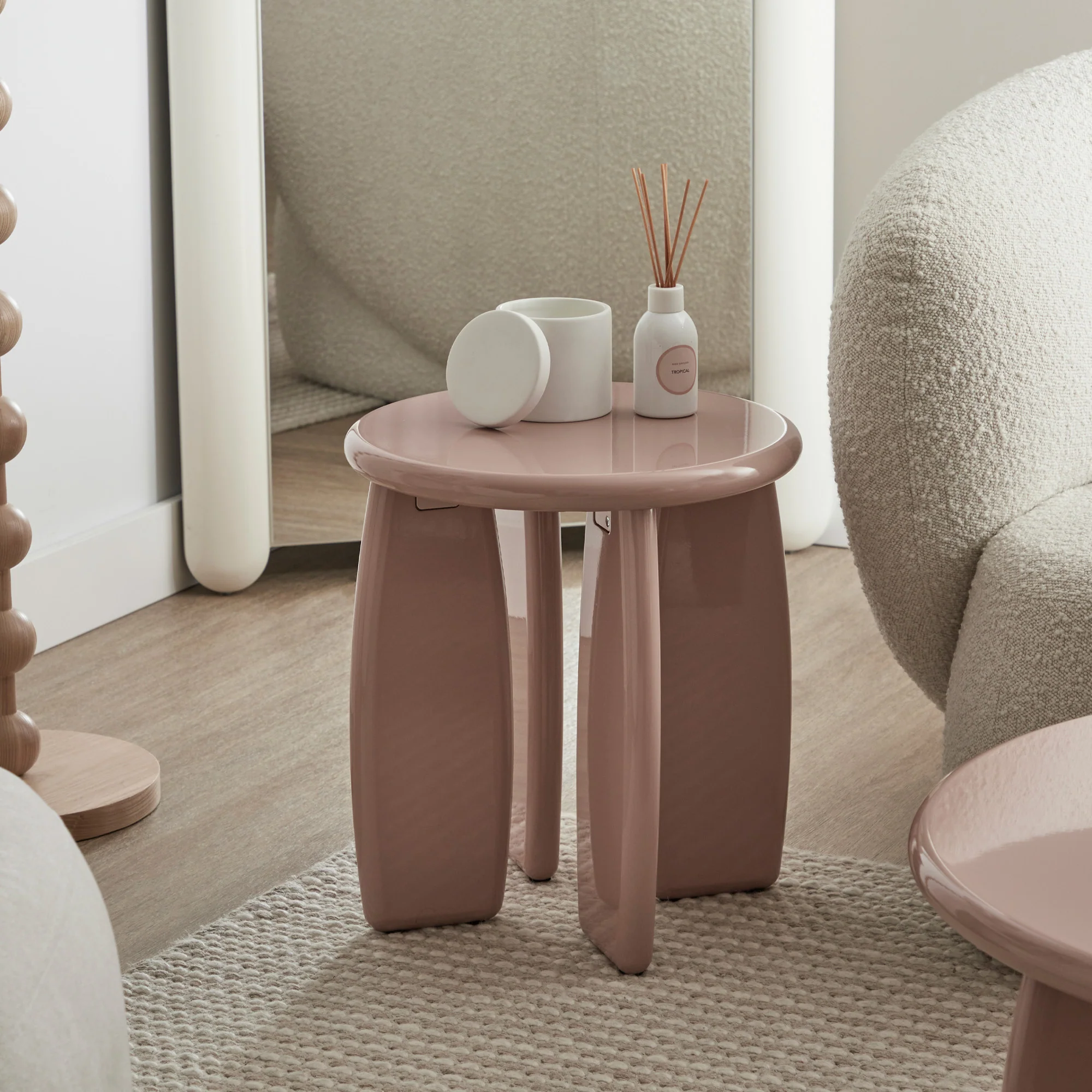 Charlie Gloss Side Table Clay - Image 7