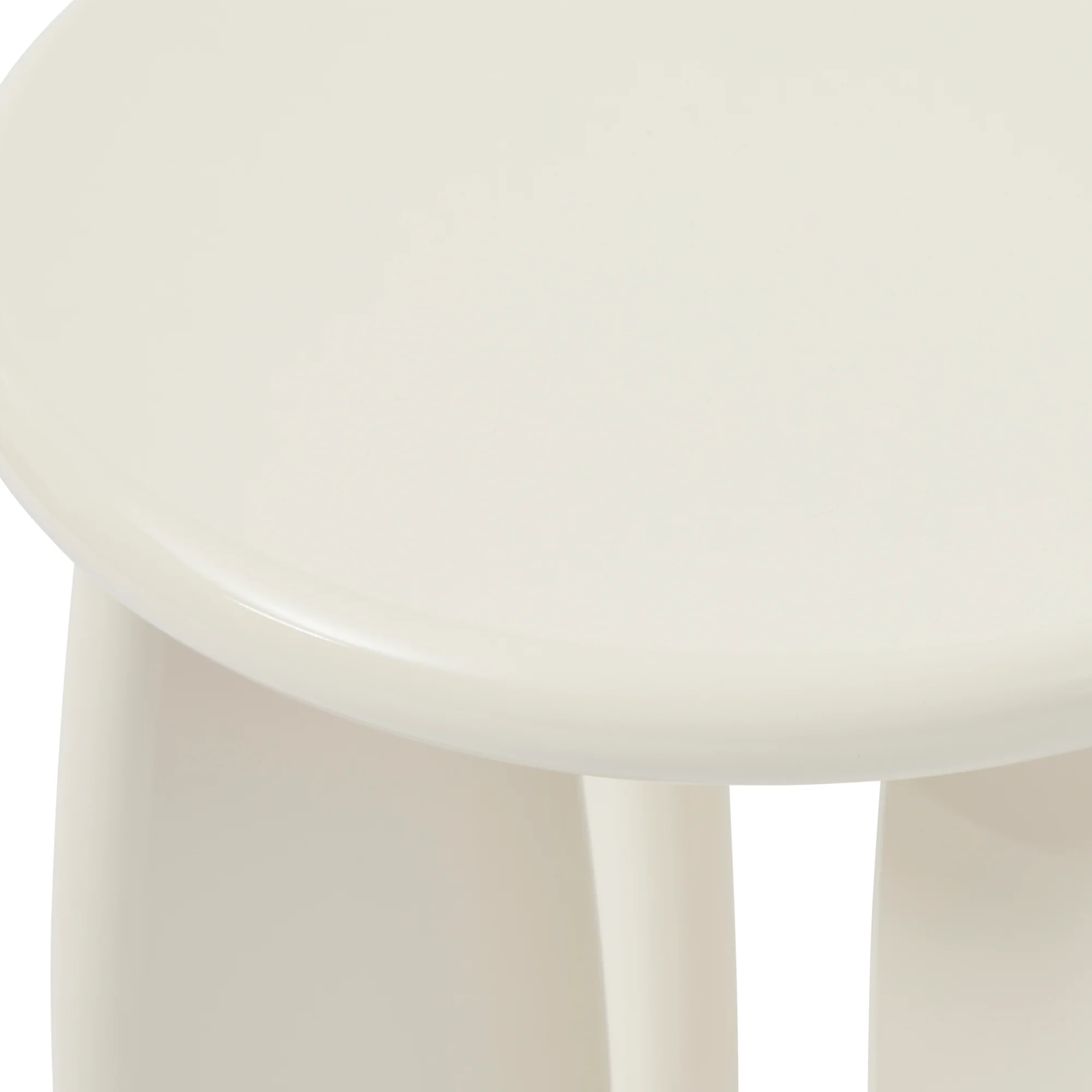 Charlie Gloss Side Table Cream - Image 11