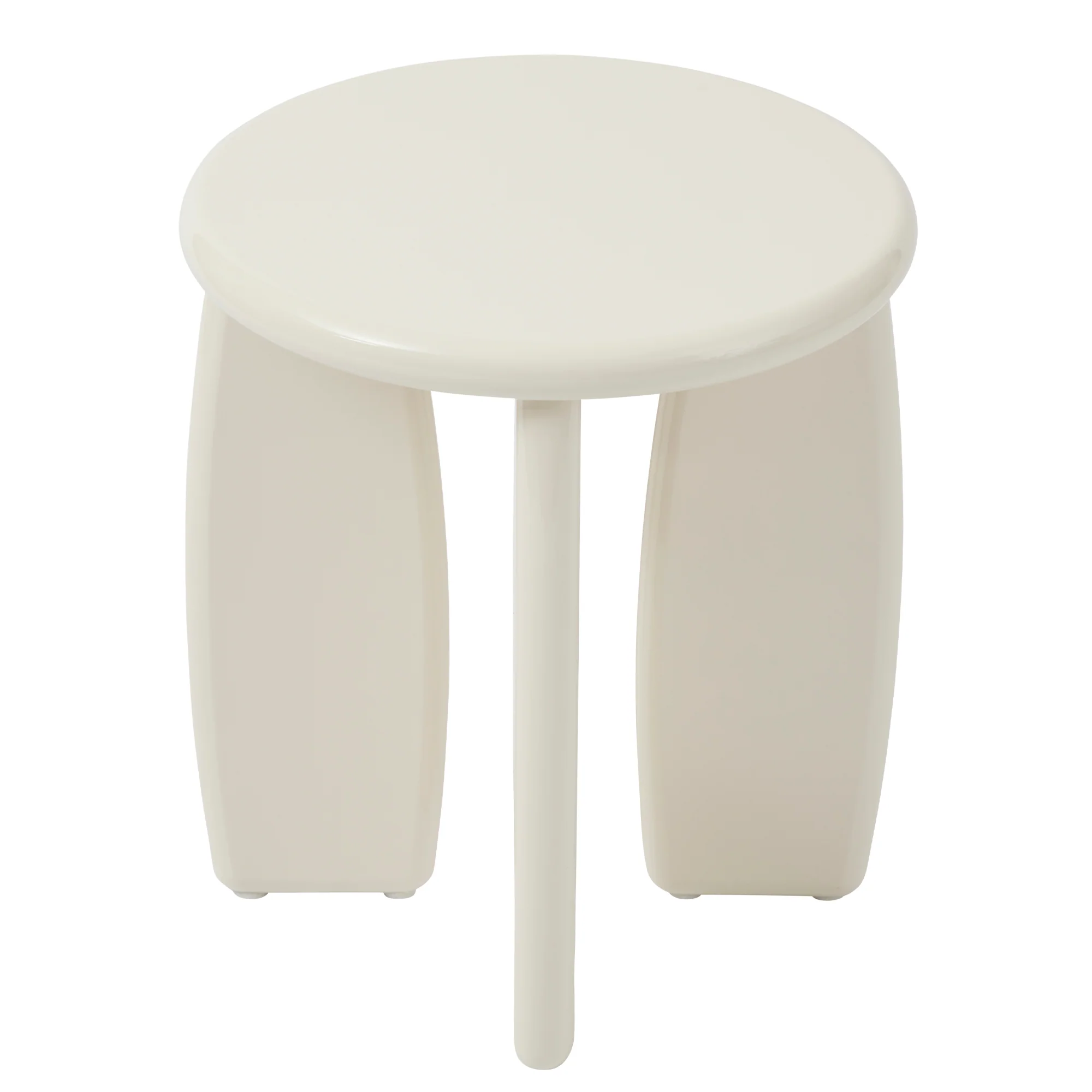 Charlie Gloss Side Table Cream - Image 8