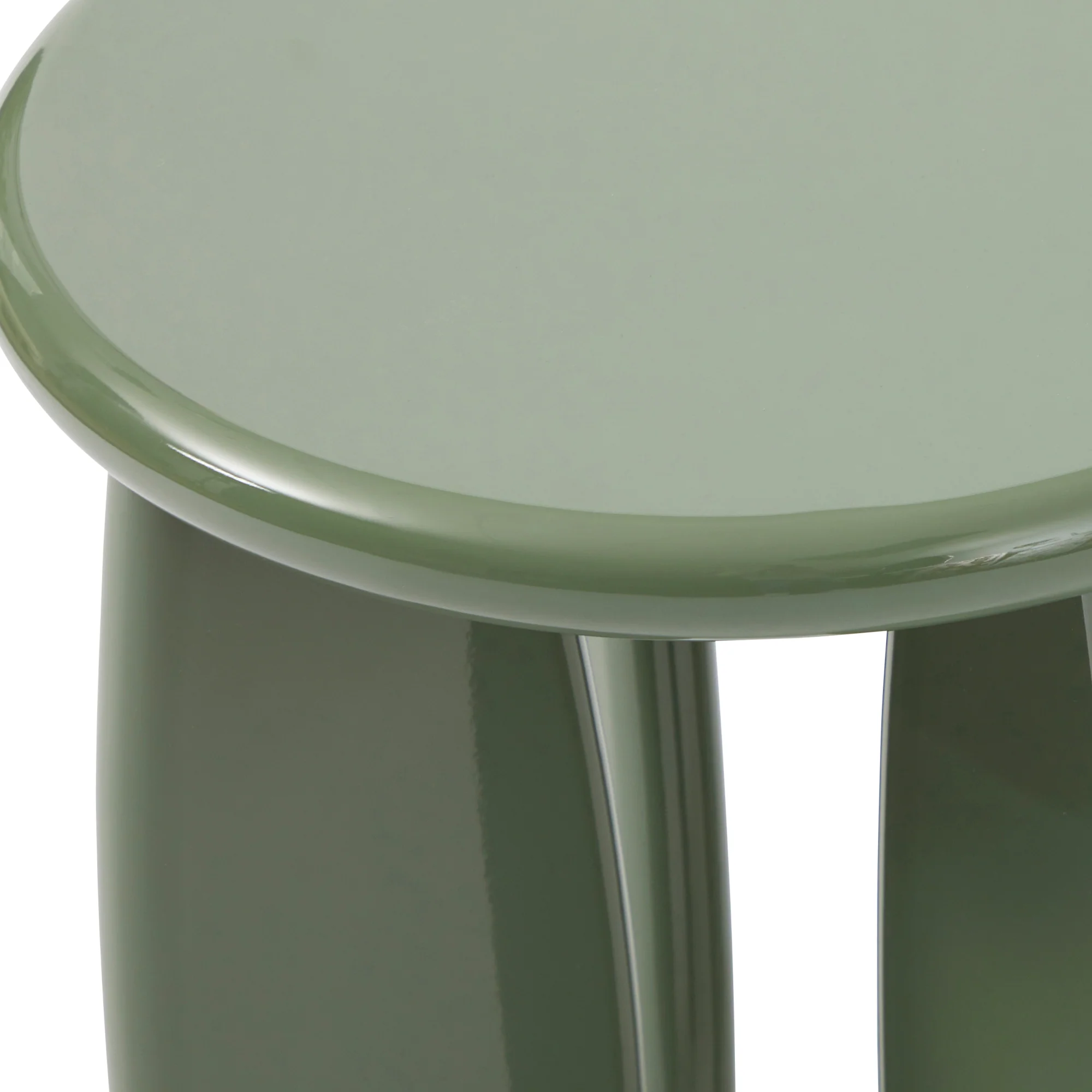 Charlie Gloss Side Table Green - Image 11