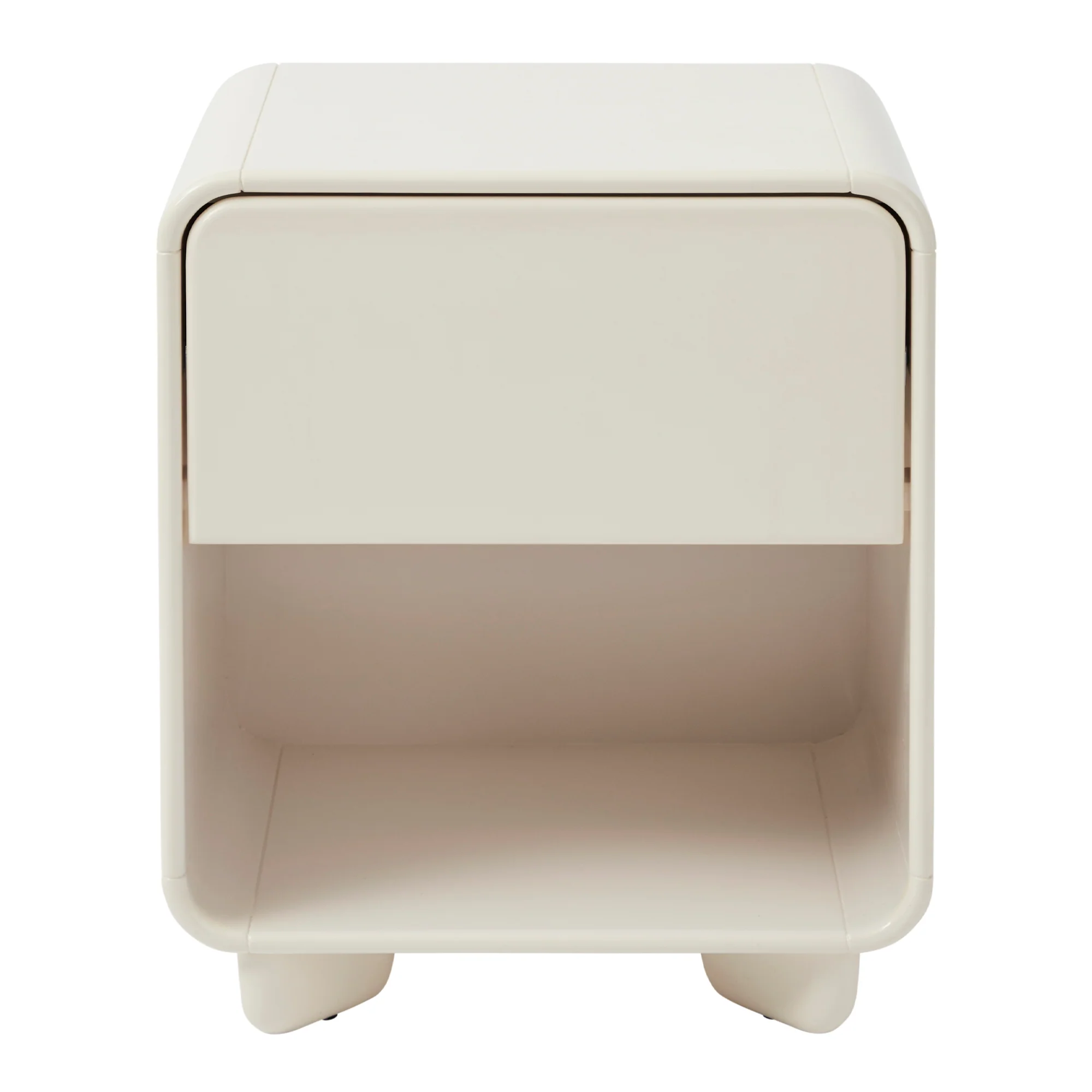 Charlie Gloss Bedside Table Cream - Image 10