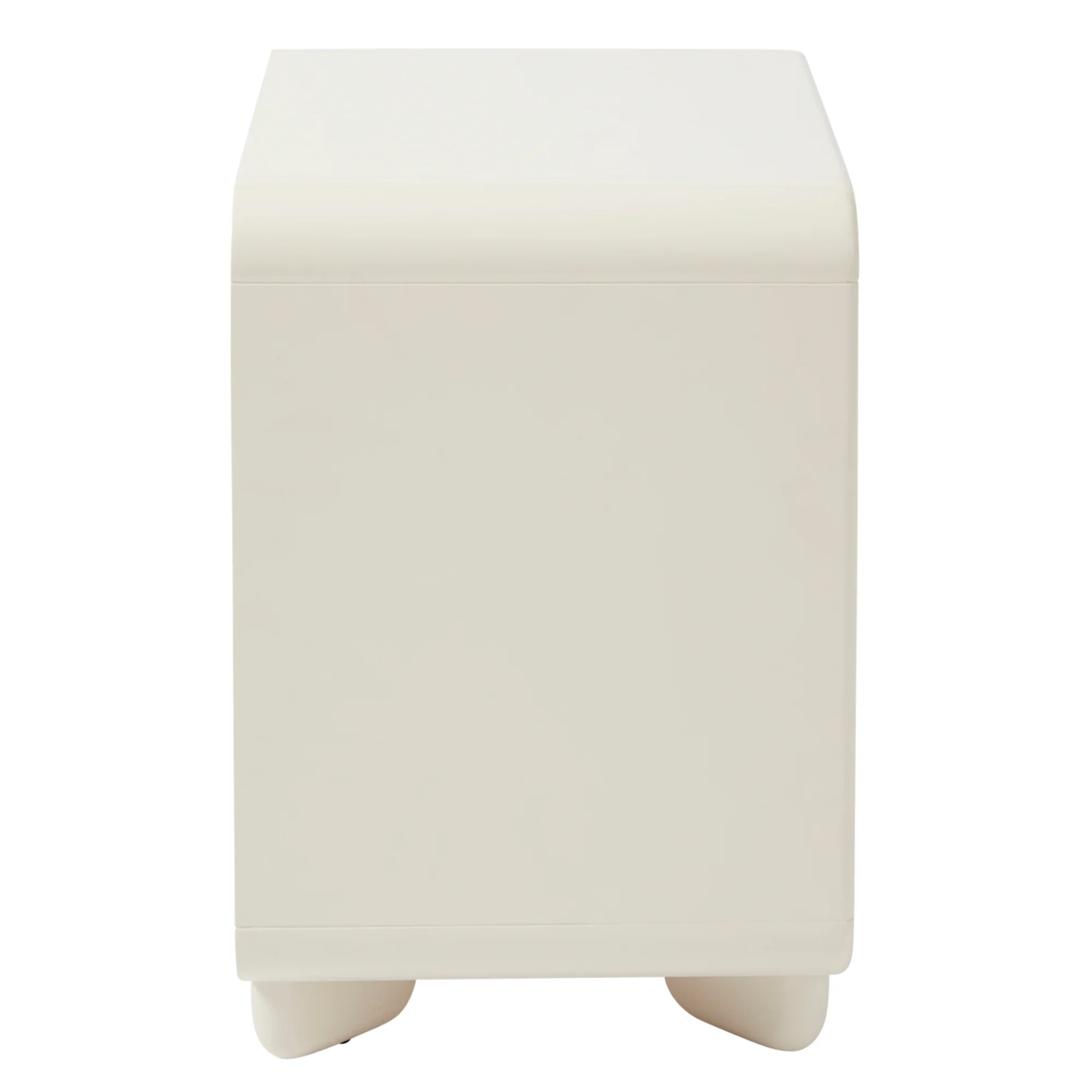 Charlie Gloss Bedside Table Cream - Image 9