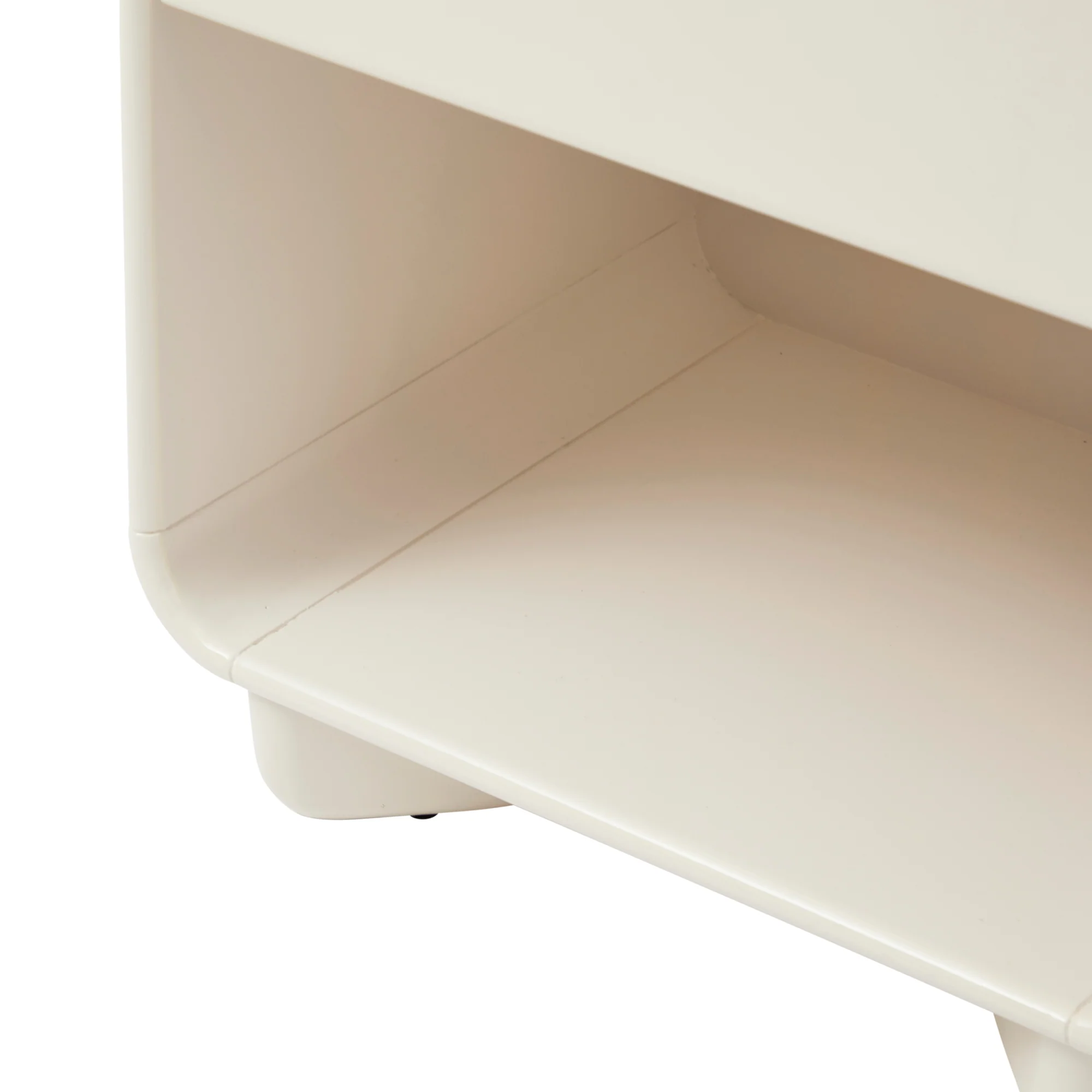 Charlie Gloss Bedside Table Cream (Set of 2) - Image 13