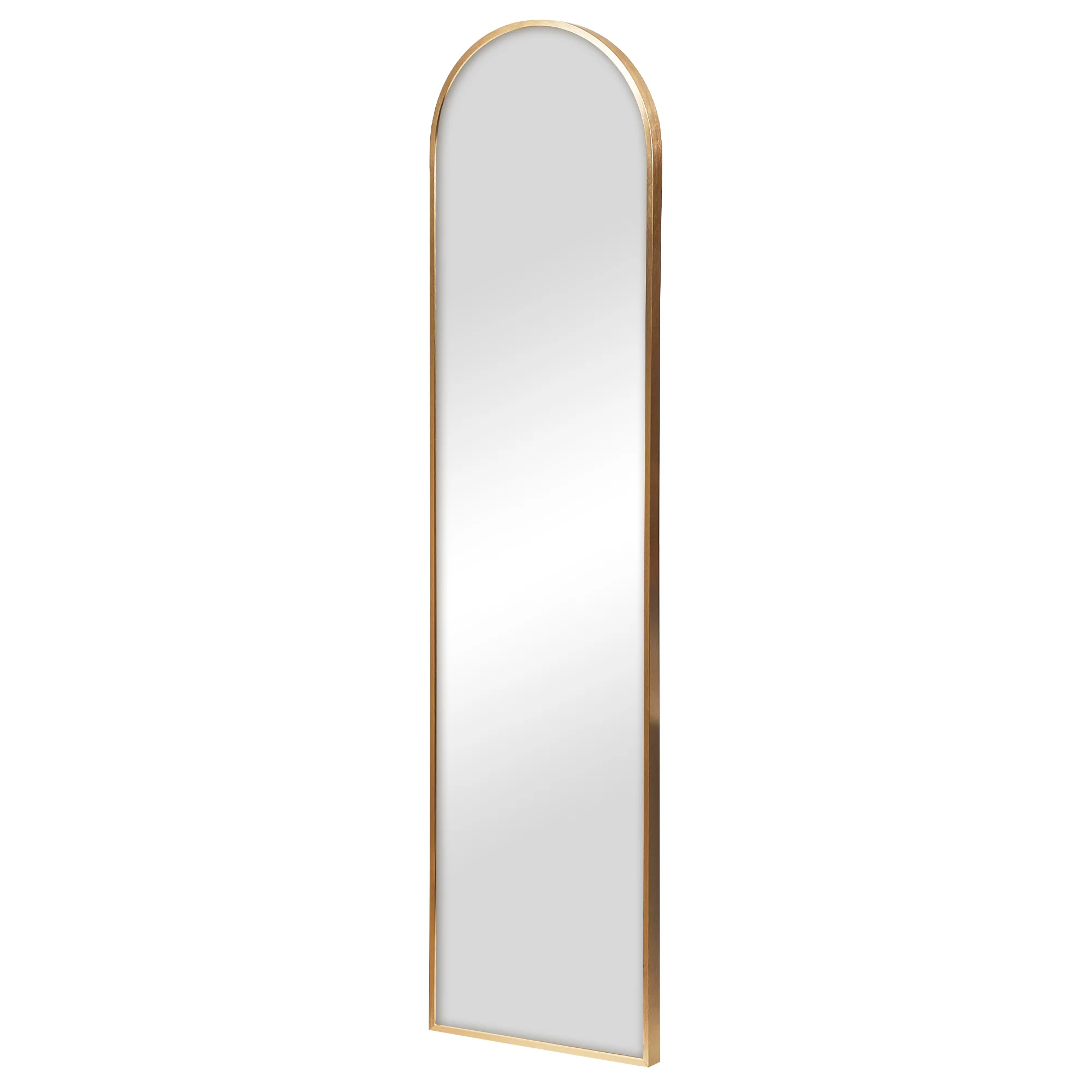 Cindy 120cm Arched Leaning Wall Mirror Black - Image 13