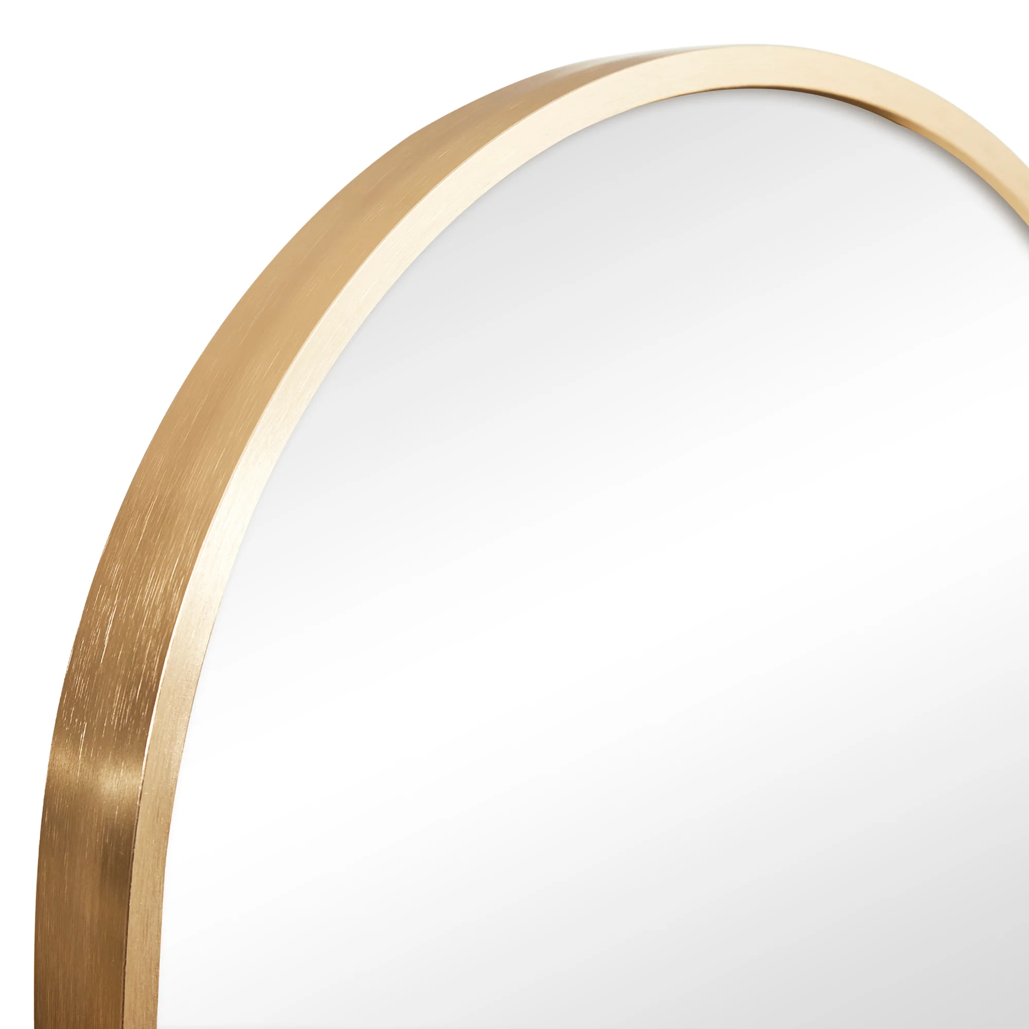 Cindy 120cm Arched Leaning Wall Mirror Black - Image 15