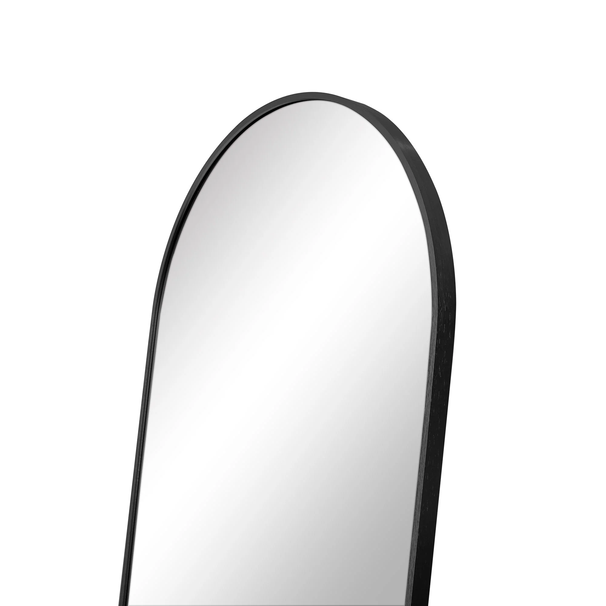 Cindy 165cm Arched Standing Full Length Mirror Black - Image 5
