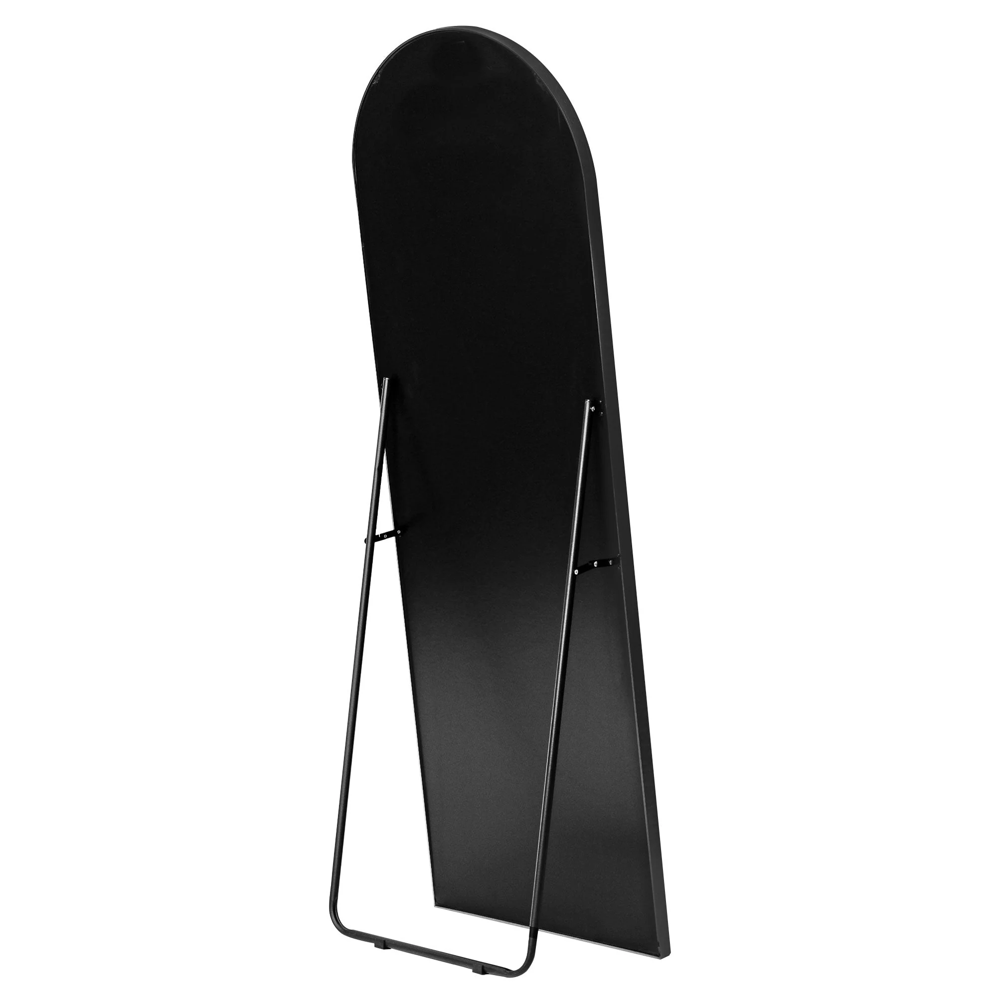Cindy 165cm Arched Standing Full Length Mirror Black - Image 6