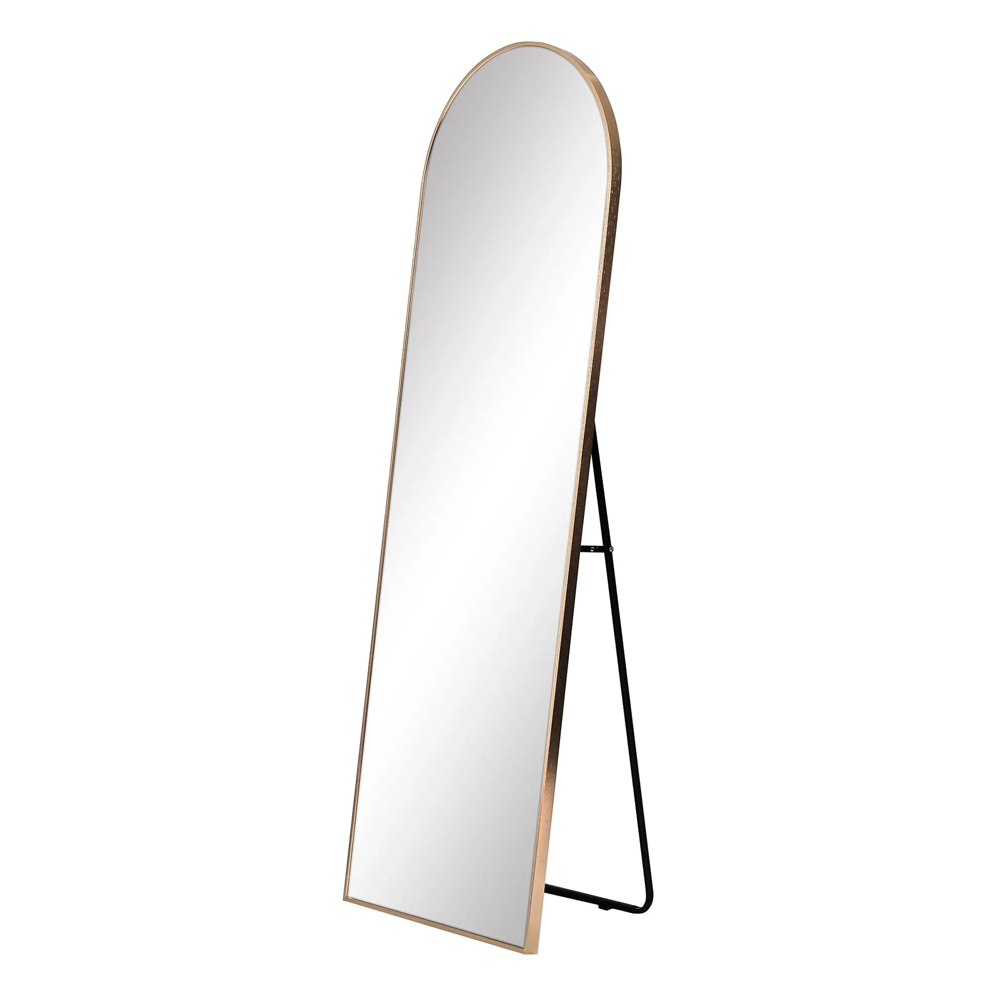 Cindy 165cm Arched Standing Full Length Mirror Gold - Image 2