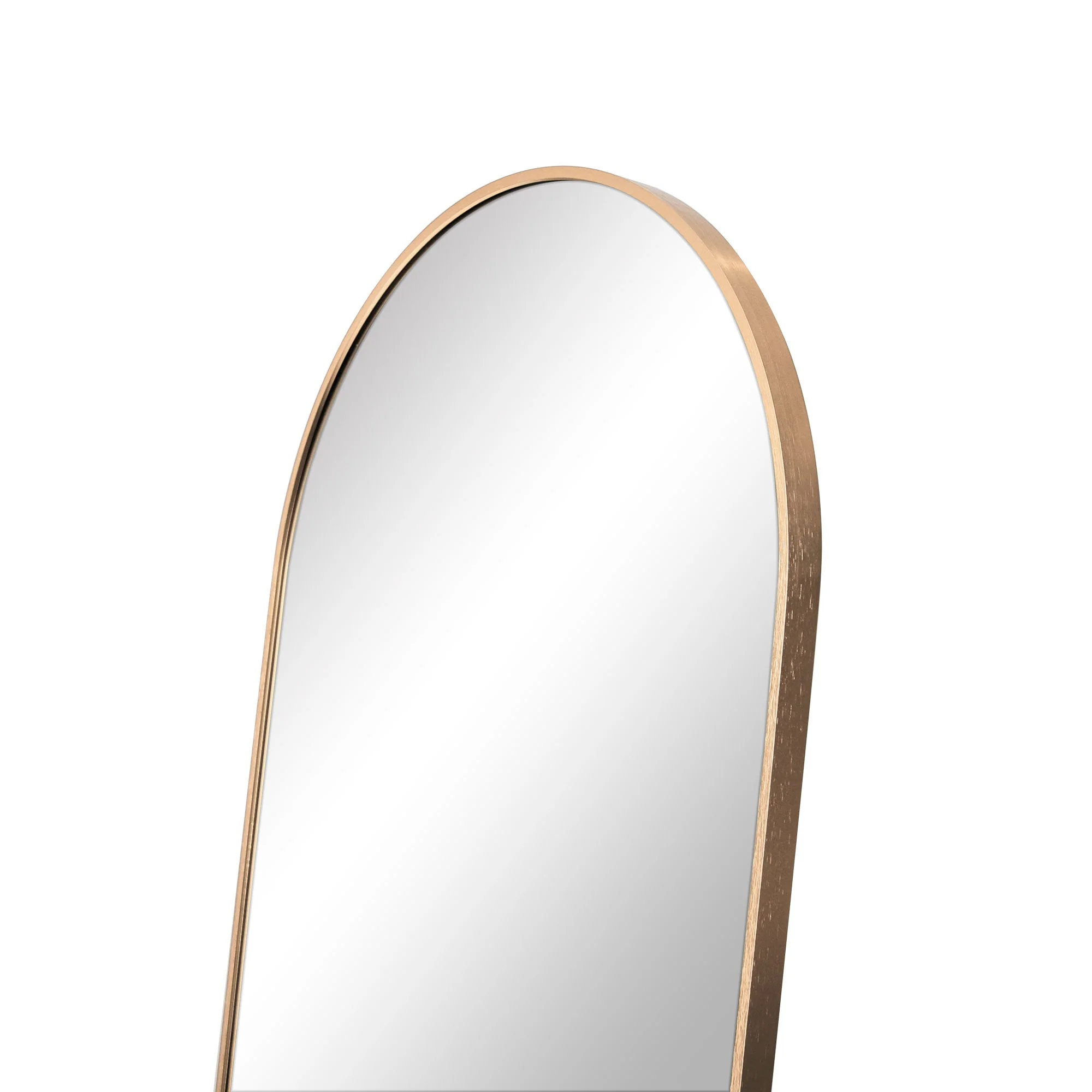 Cindy 165cm Arched Standing Full Length Mirror Gold - Image 4