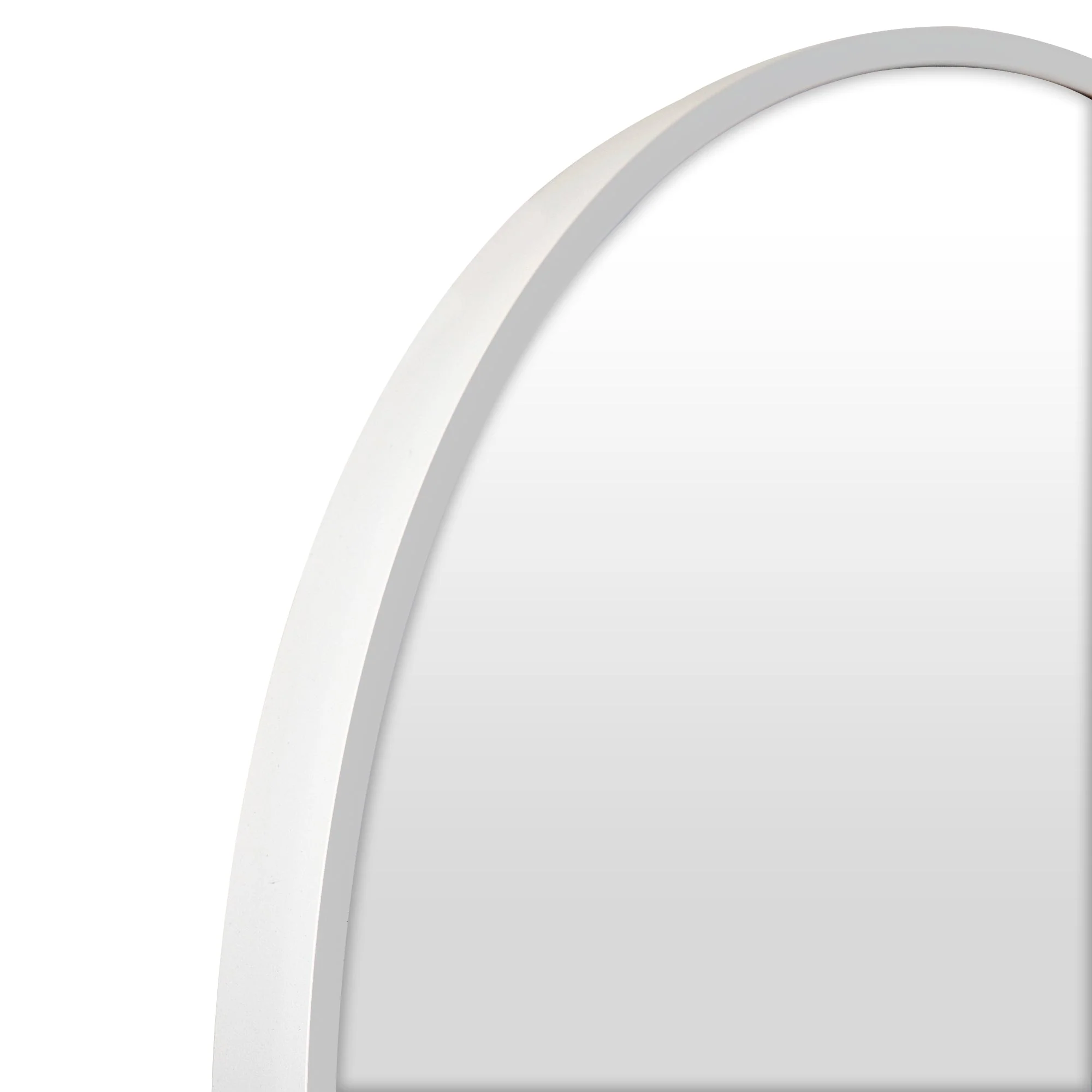 Cindy 165cm Arched Standing Full Length Mirror White - Image 4