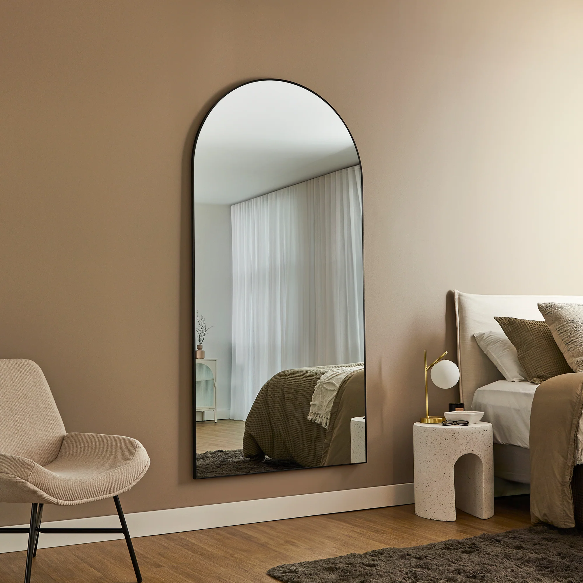 Cindy XXL 200cm Arch Mirror Black - Image 4