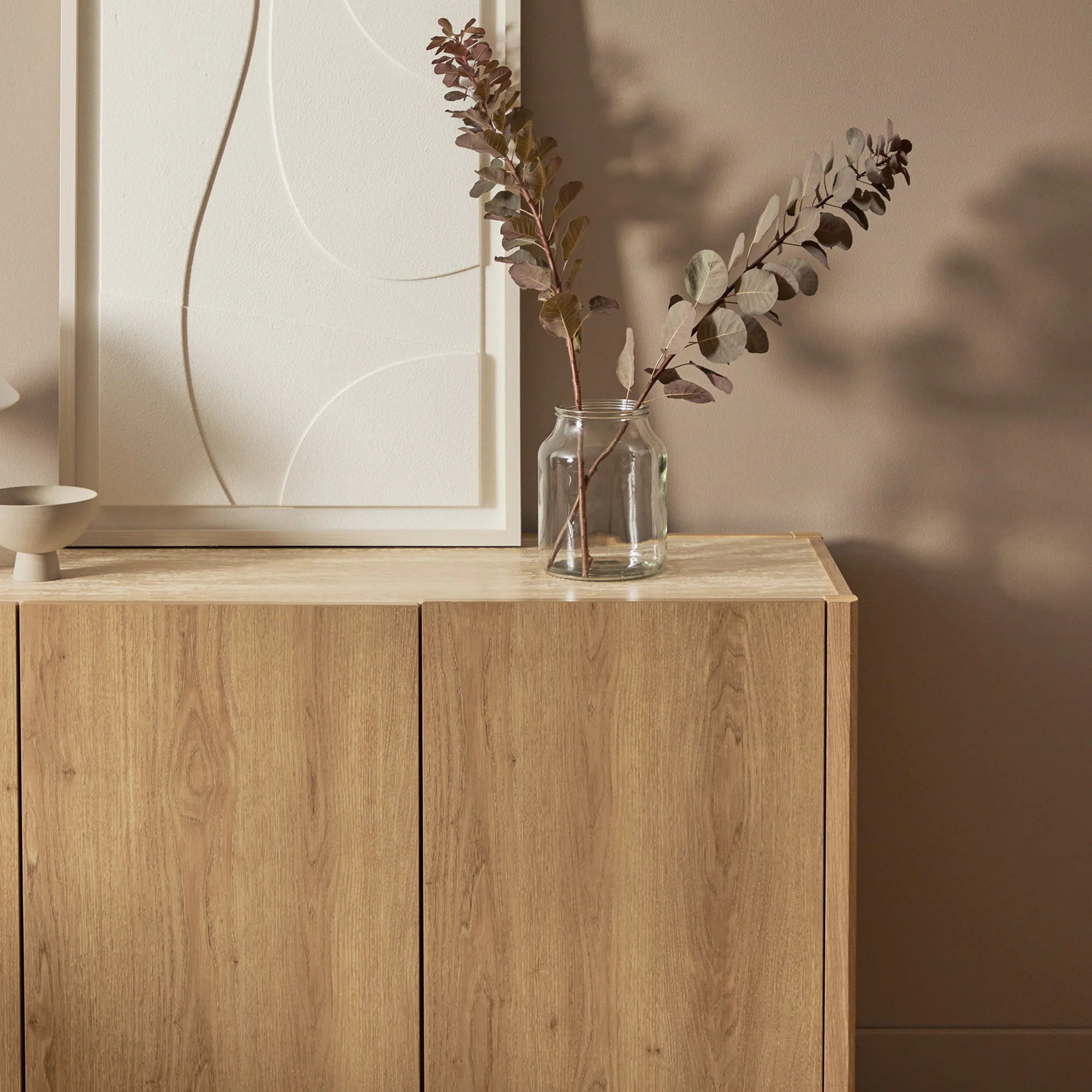 Clarke 3 Door Buffet Oak (150cm) - Image 4
