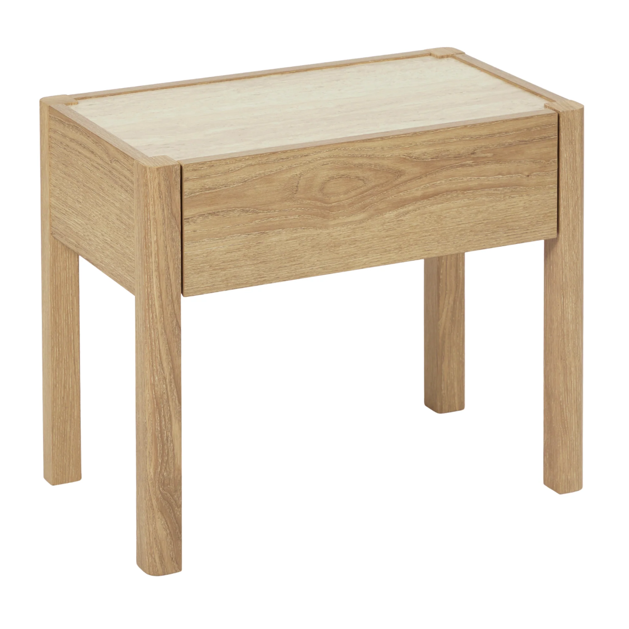 Clarke Bedside Table Oak - Image 2