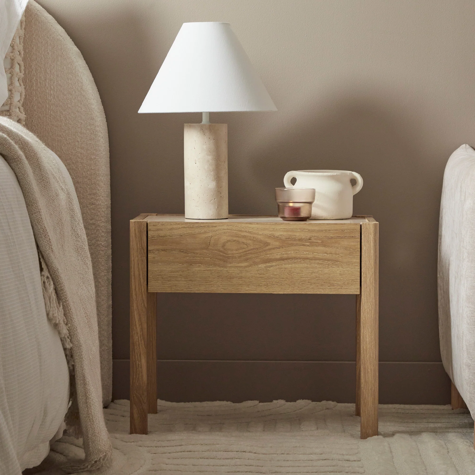 Clarke Bedside Table Oak (Set of 2) - Image 5