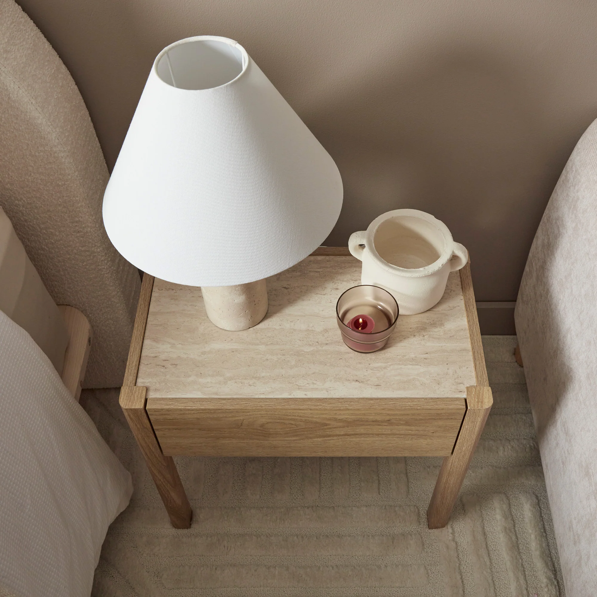 Clarke Bedside Table Oak (Set of 2) - Image 9