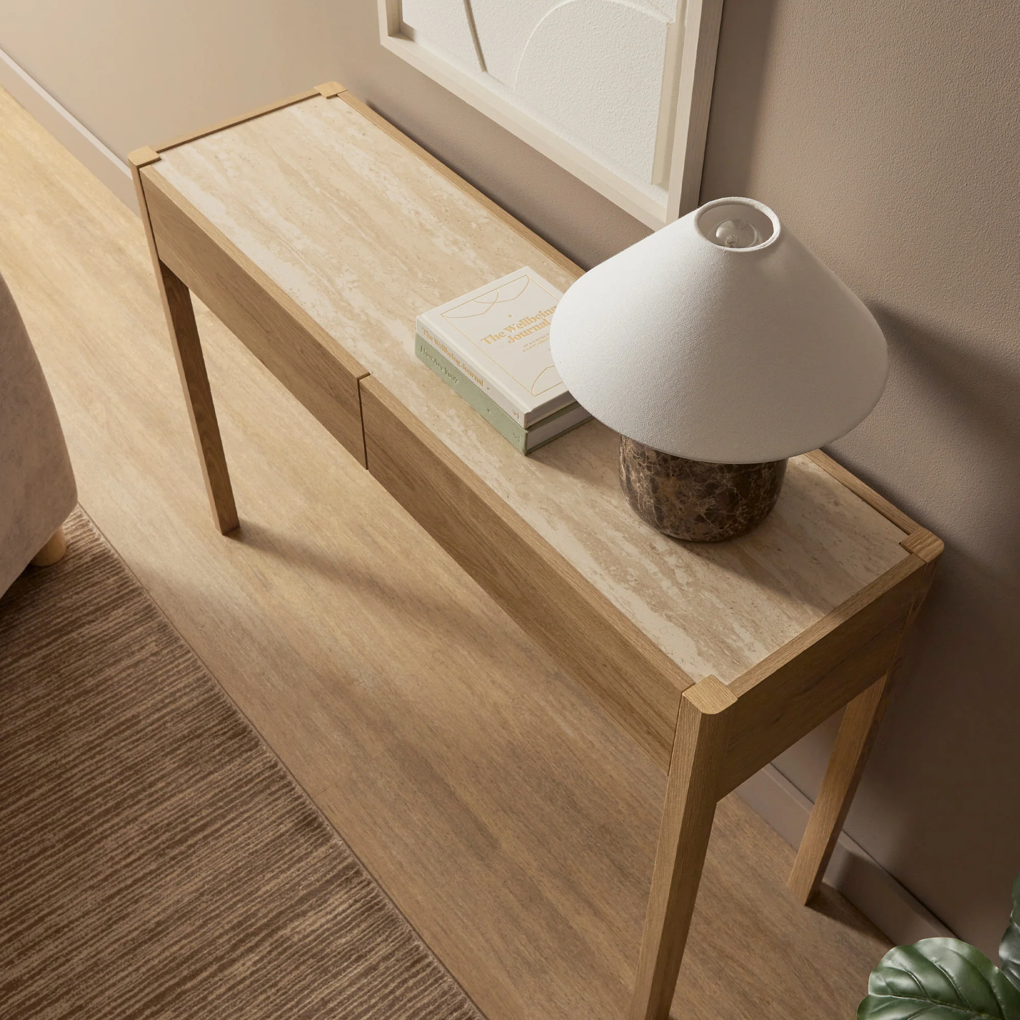 Clarke Console Table Oak (120cm) - Image 8