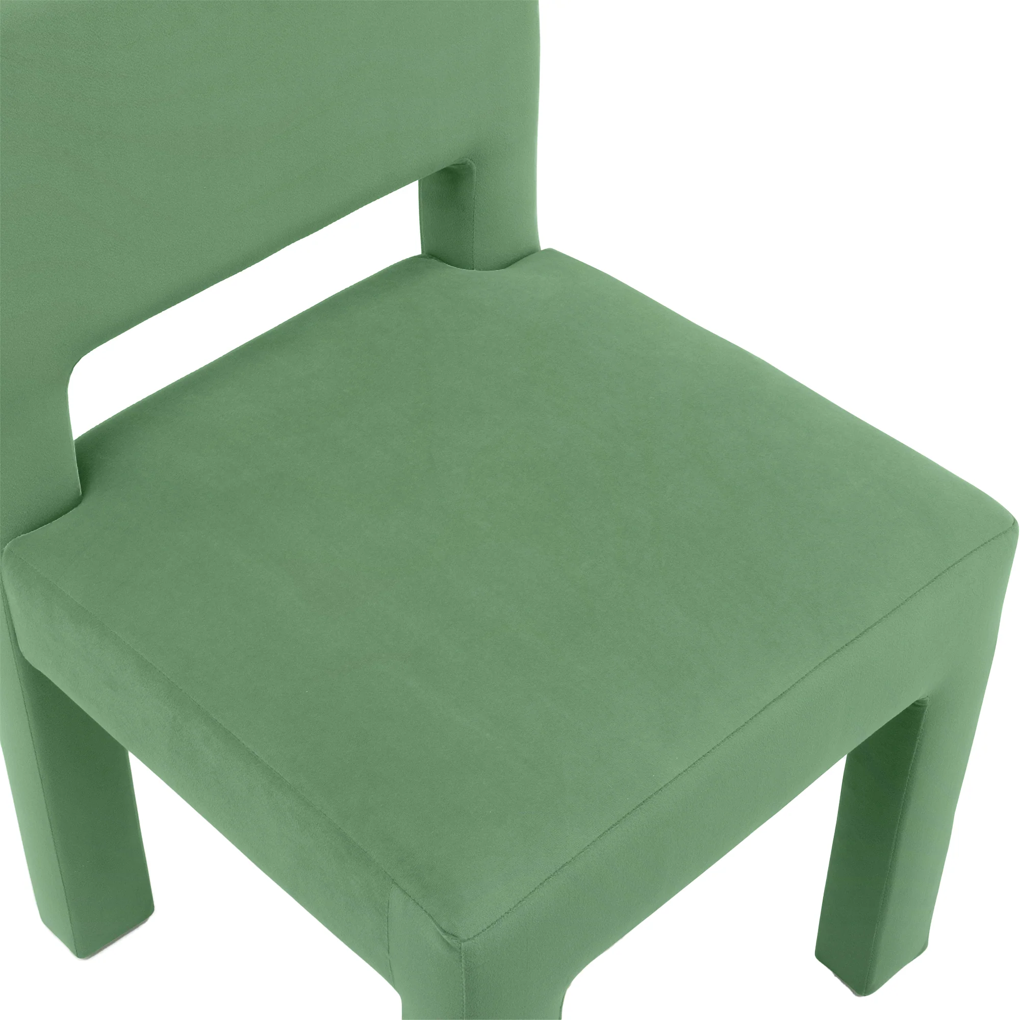 Claude Set of 2 Dining Chairs Green Velvet - Image 11