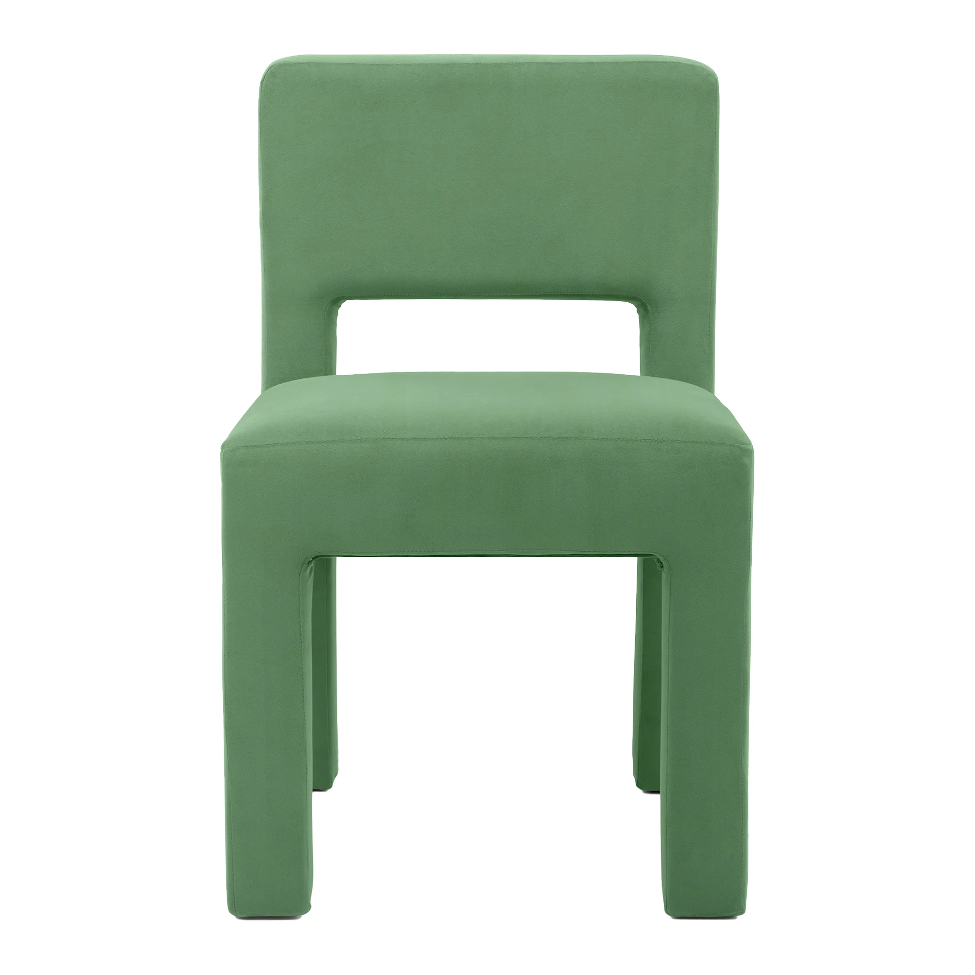Claude Set of 2 Dining Chairs Green Velvet - Image 12
