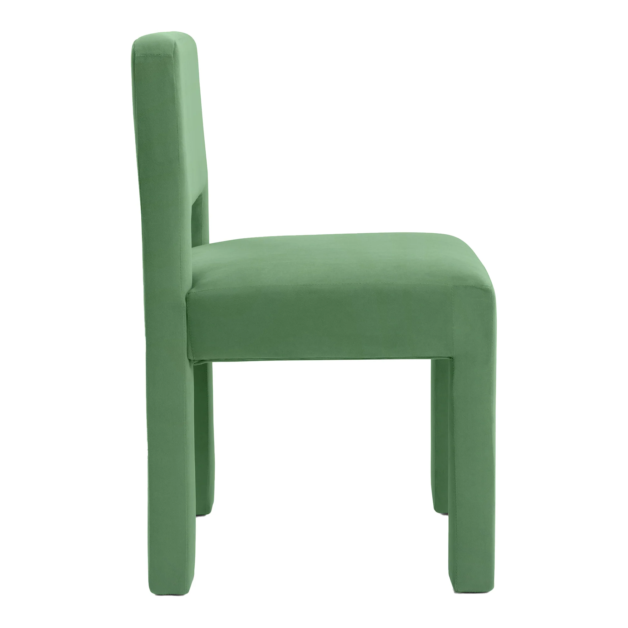 Claude Set of 4 Dining Chairs Green Velvet - Image 13