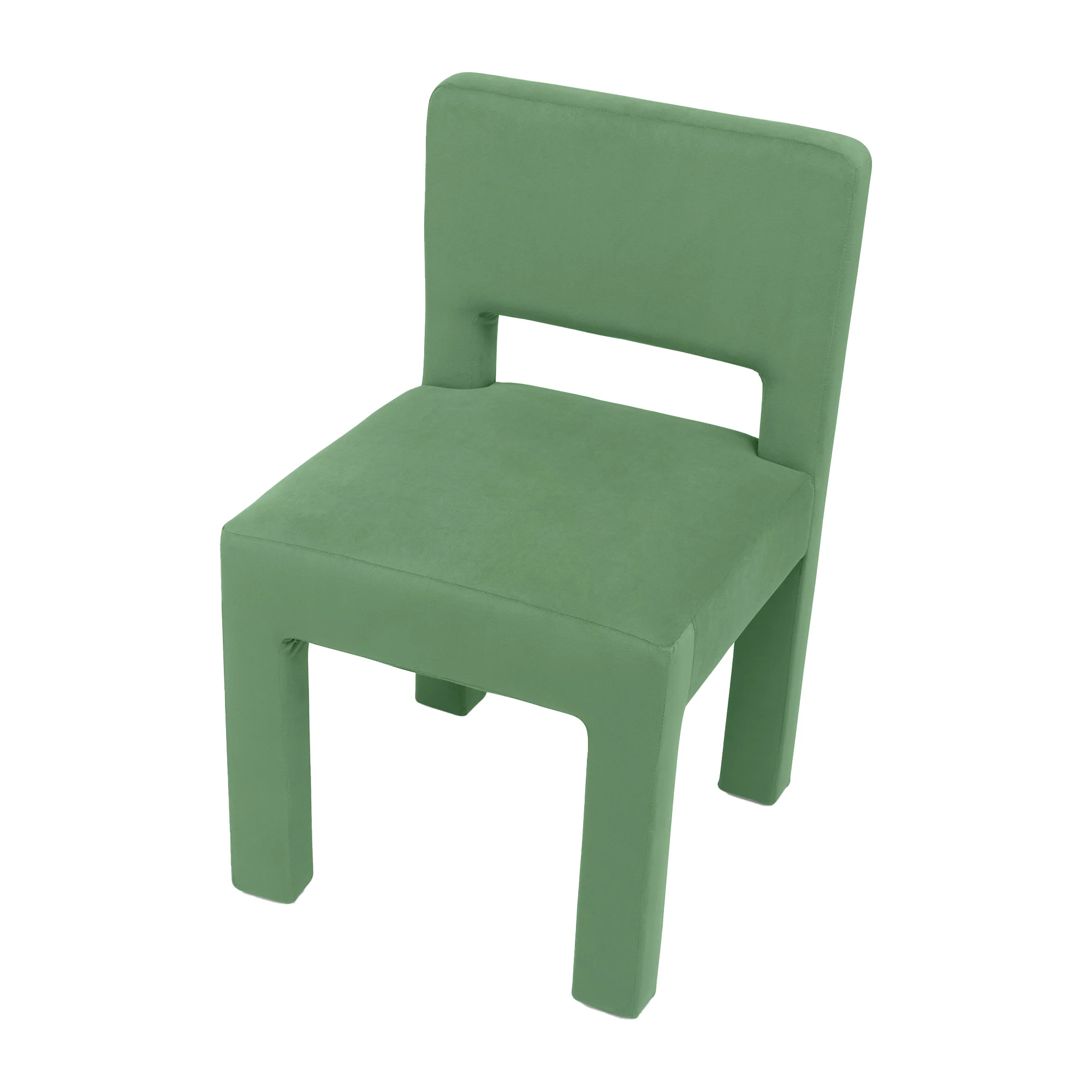 Claude Set of 4 Dining Chairs Green Velvet - Image 15