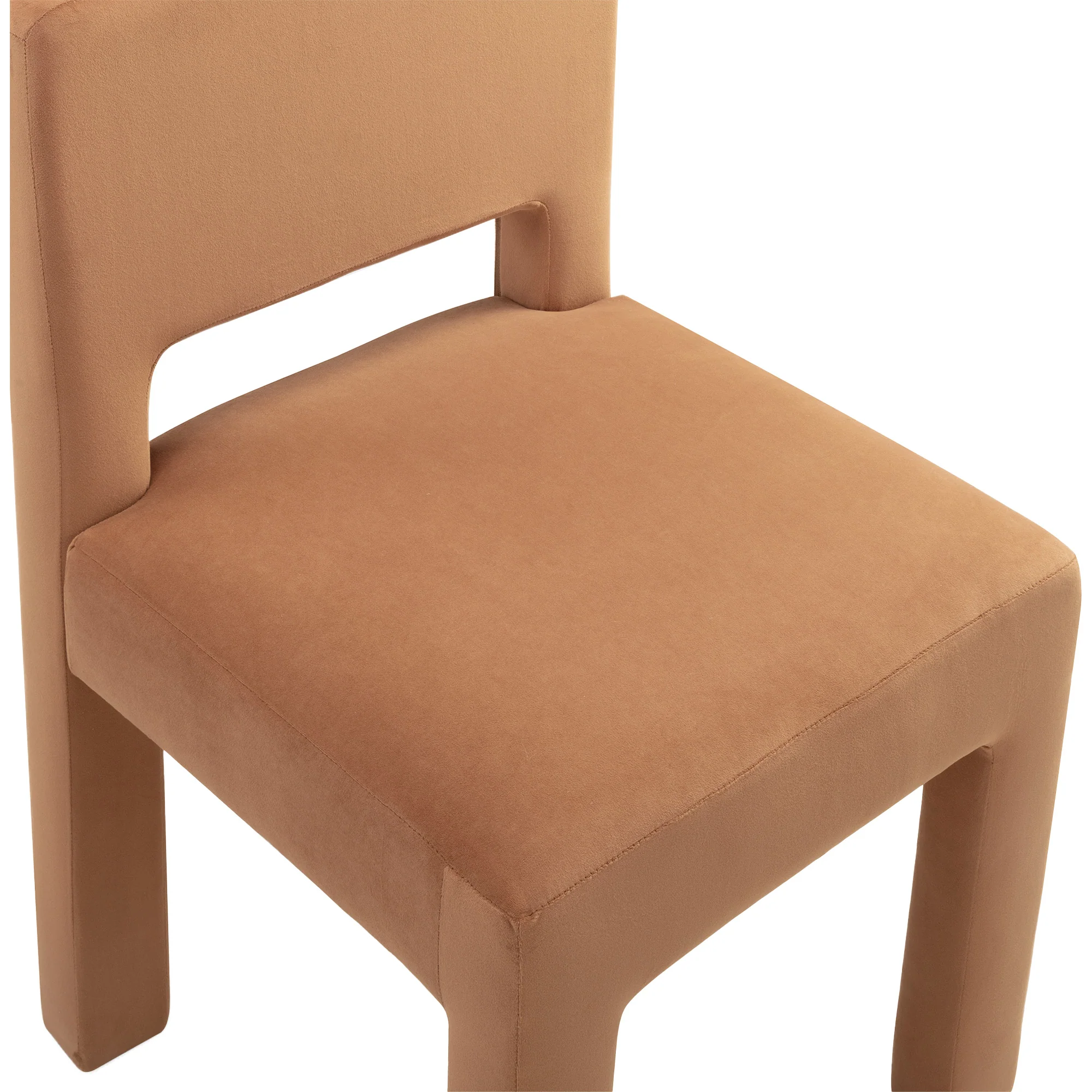 Claude Set of 4 Dining Chairs Rust Velvet - Image 11