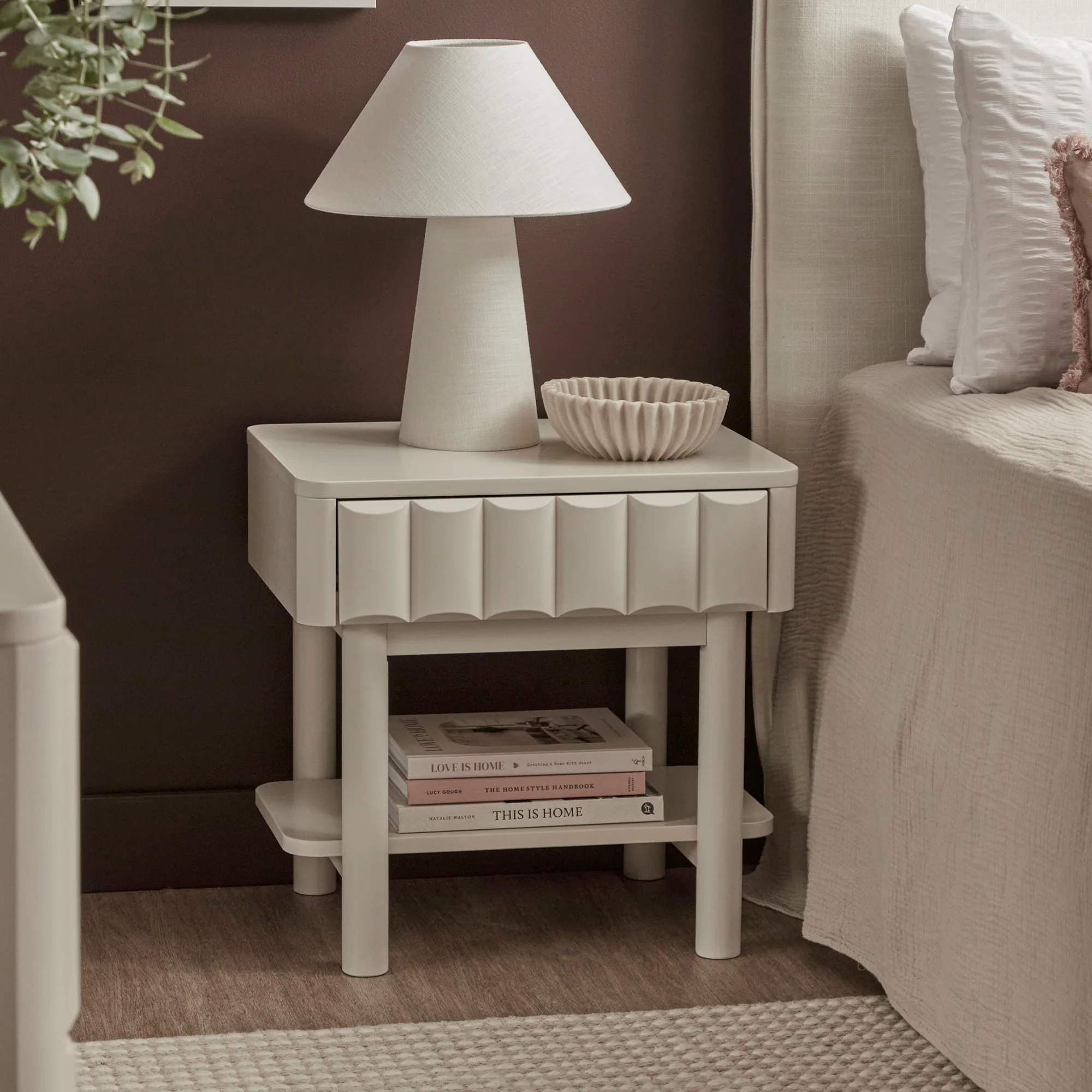 Cosette Bedside Table Off-White