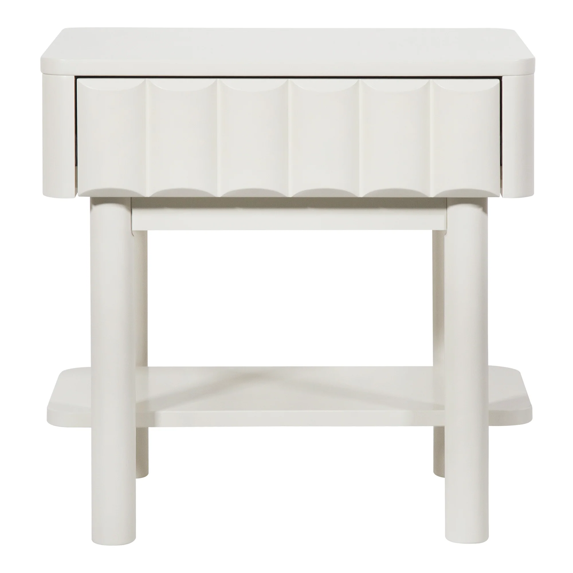 Cosette Bedside Table Off-White (Set of 2) - Image 10