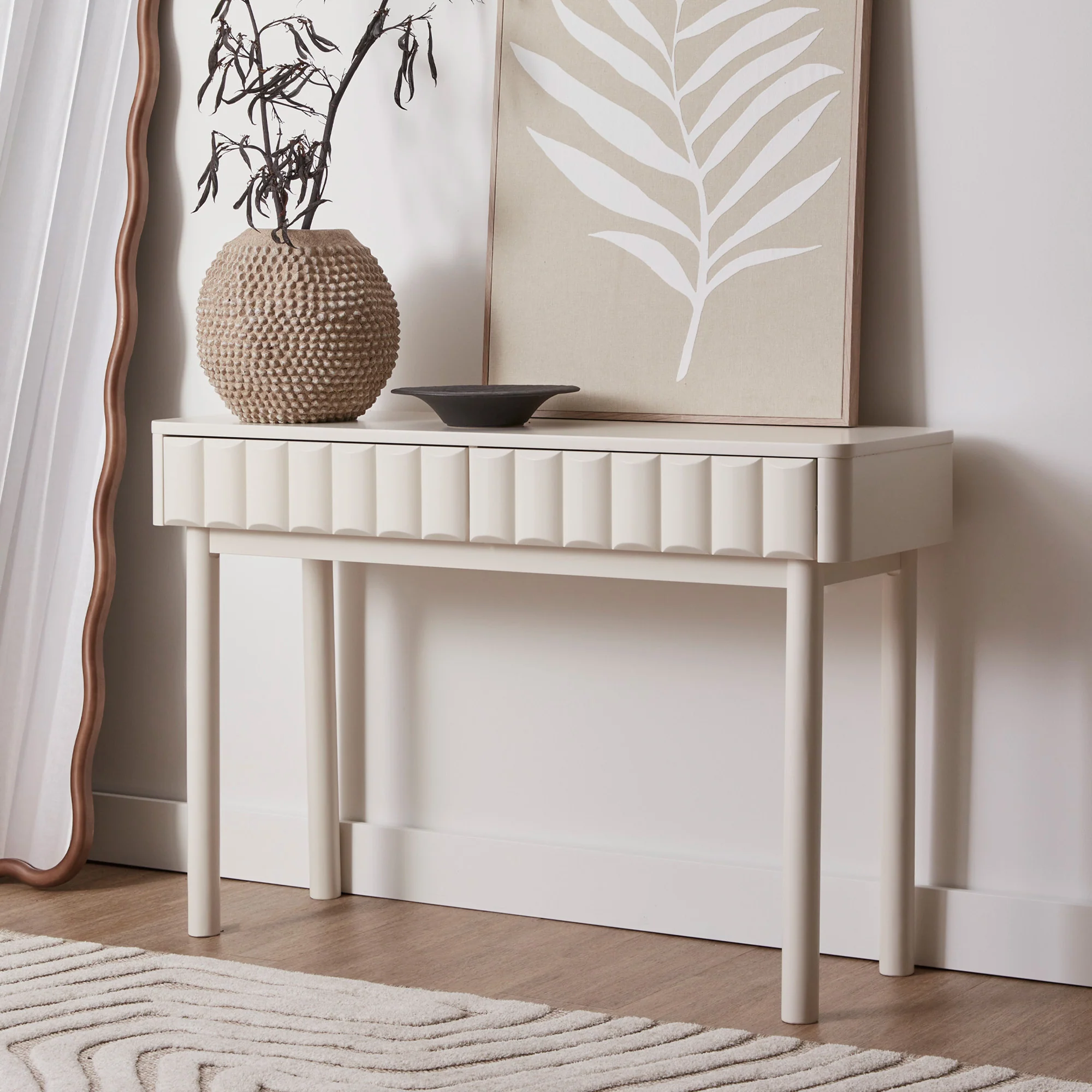 Cosette Console Table Off-White (113cm)