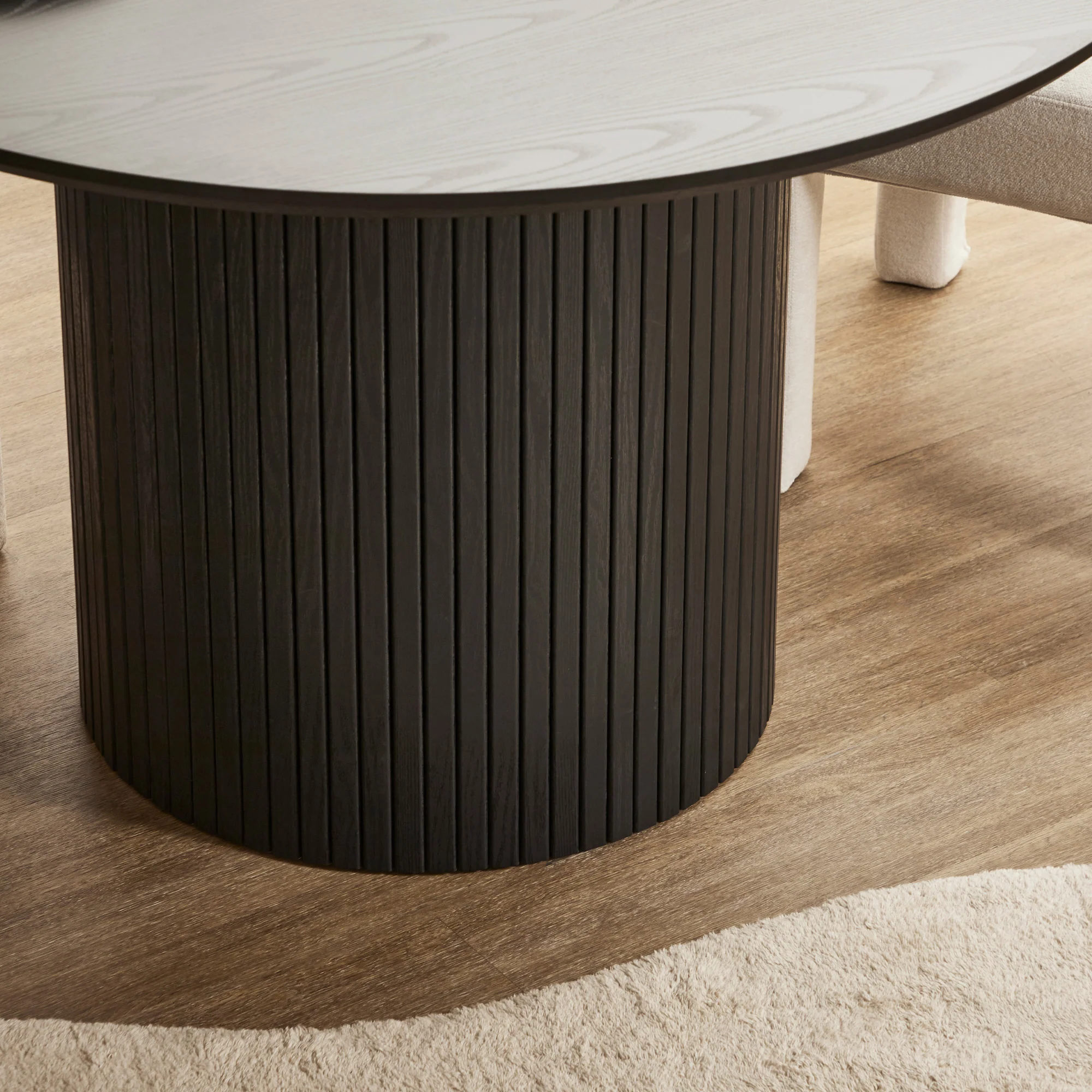 Cove Dining Table Black (120cm) - Image 7