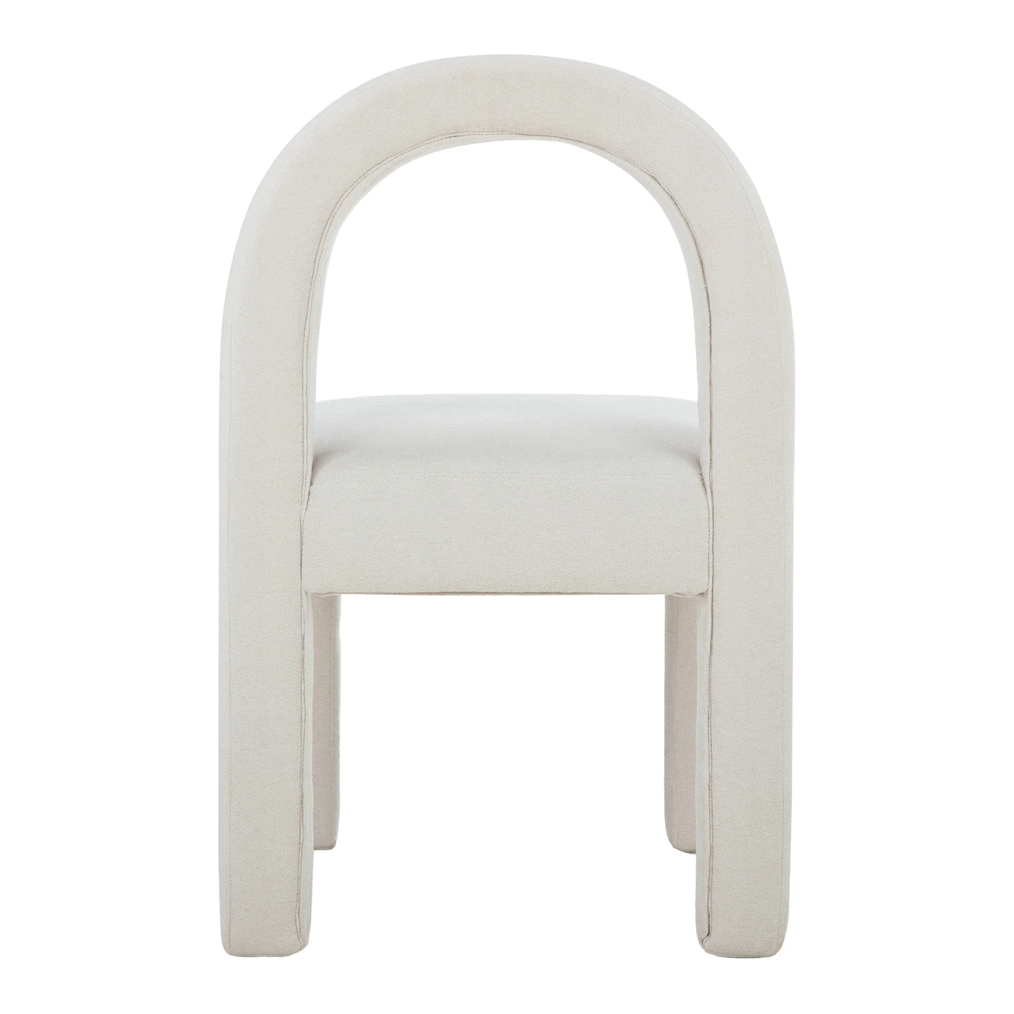 Cove Dining Table Black and Alexis Set of 4 Dining Chairs Cream Set - Image 14
