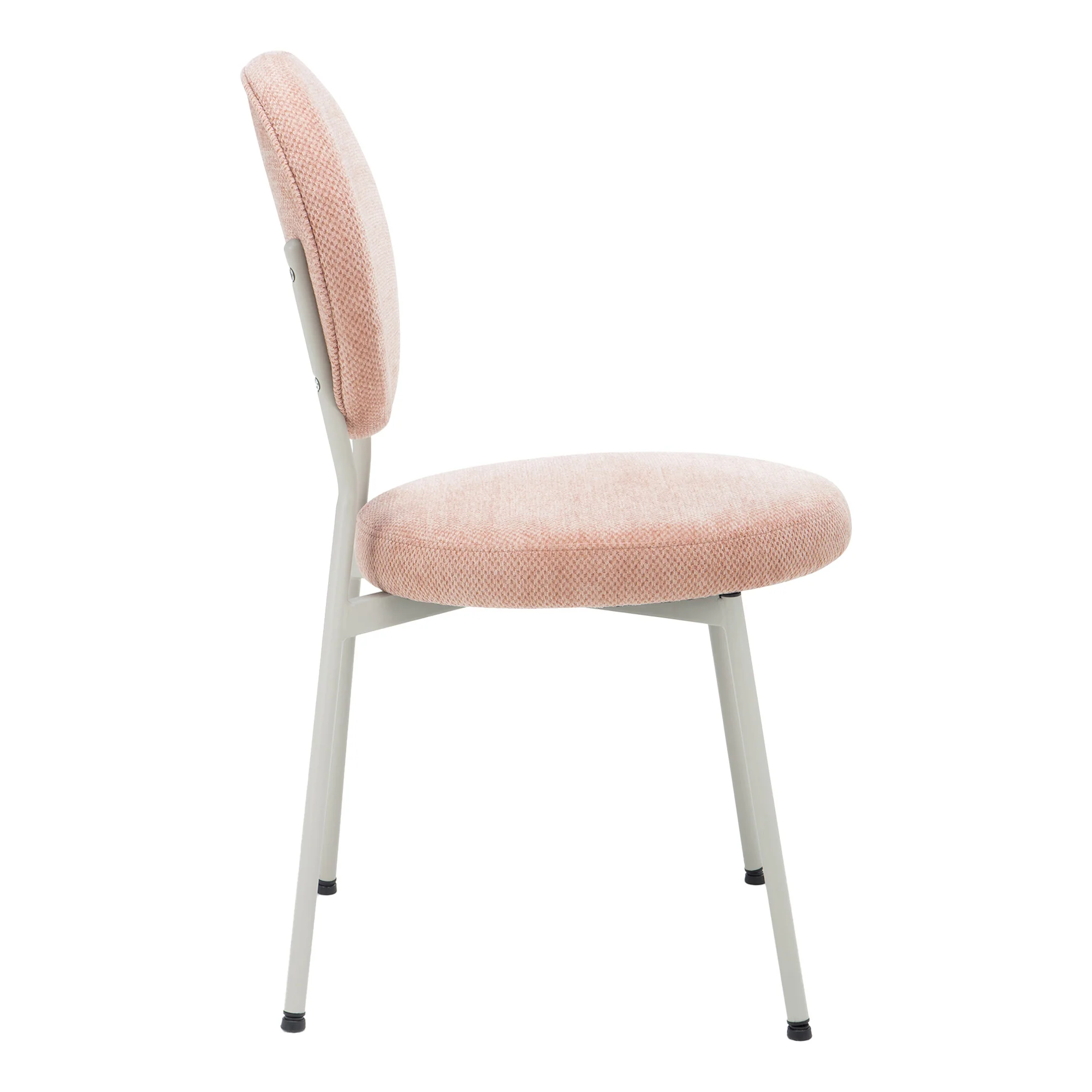 Cove Dining Table Black and Dora Set of 4 Dining Chairs Pink and Grey Set - Image 13