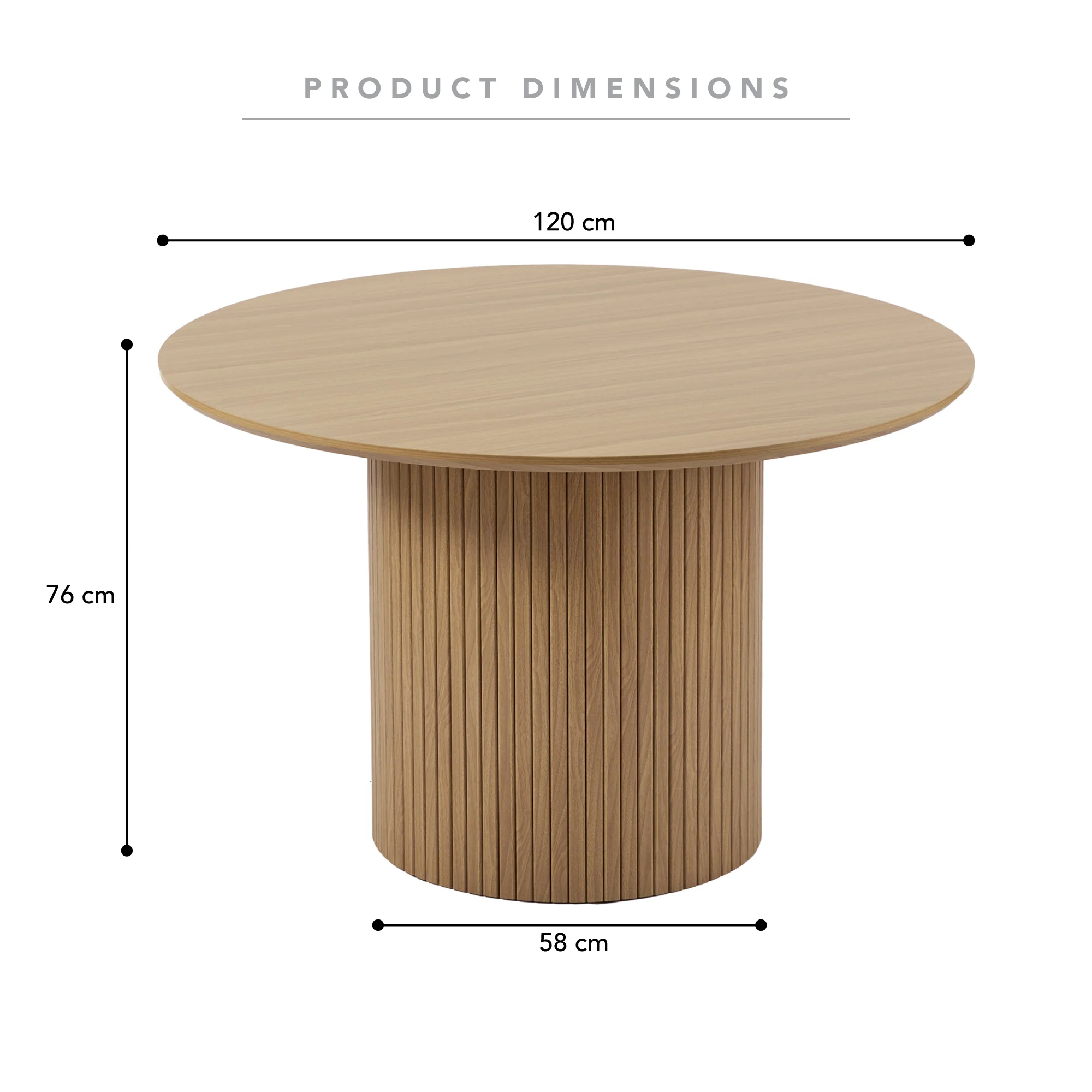 Cove Dining Table Oak and Alexis Set of 4 Dining Chairs Cream Set - Image 3
