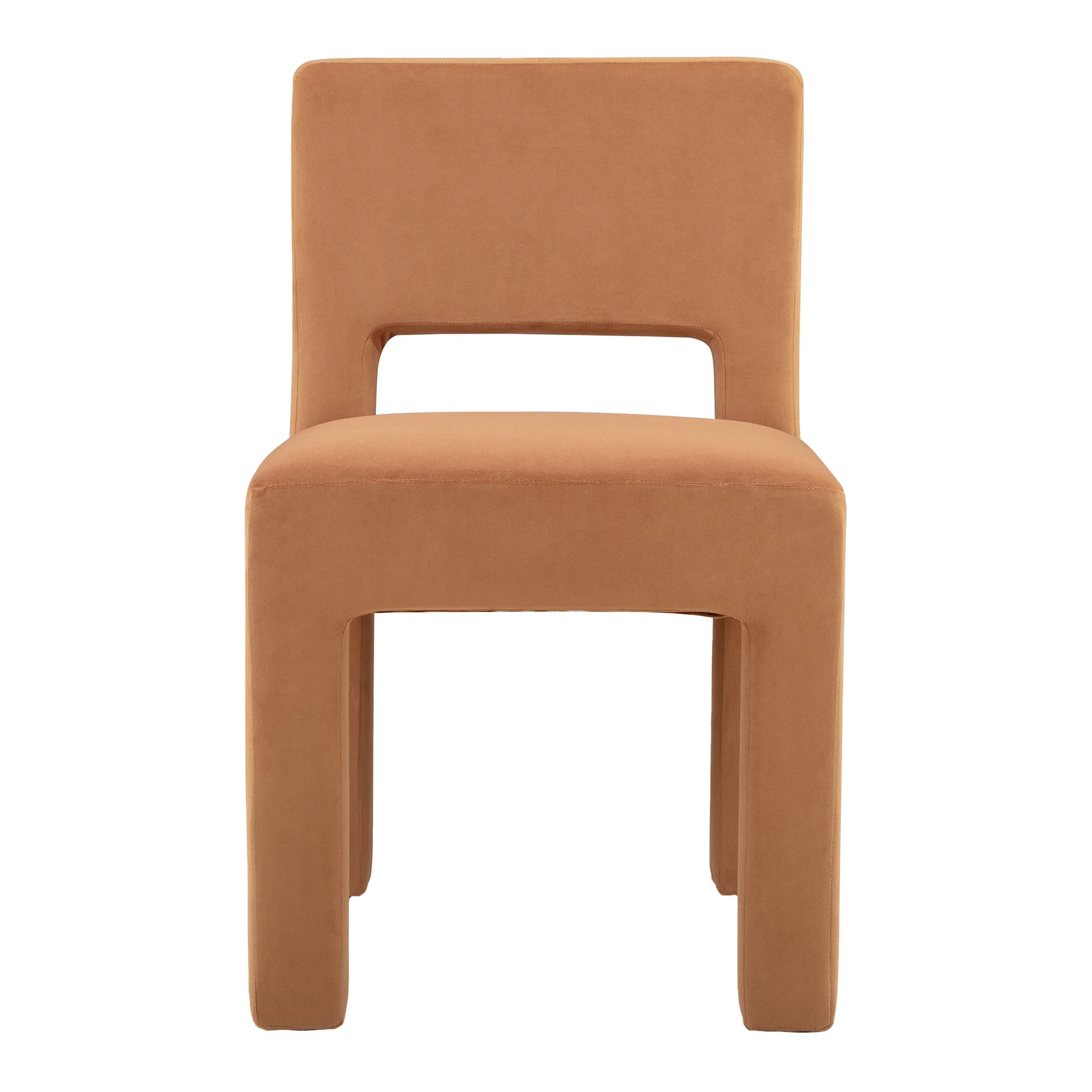 Cove Dining Table Oak and Claude Set of 4 Dining Chairs Rust Set - Image 12