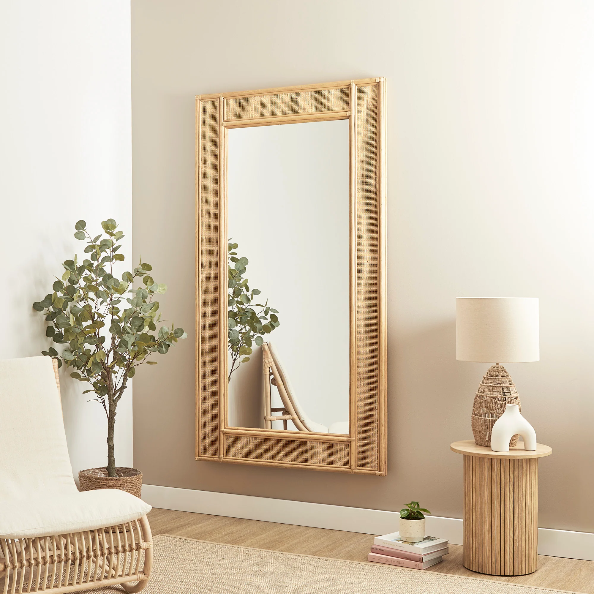 Cove Rattan 180cm Rectangle Mirror - Image 4