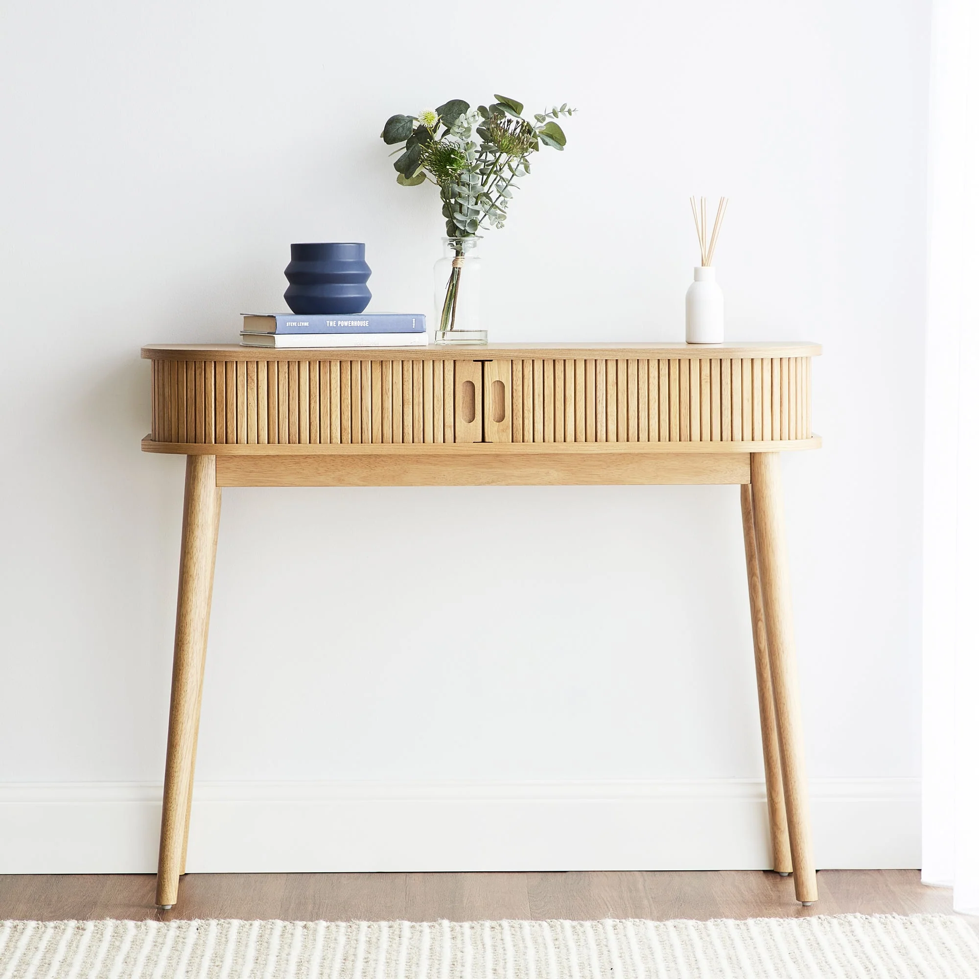 Curve Console Table Natural (100cm) - Image 5