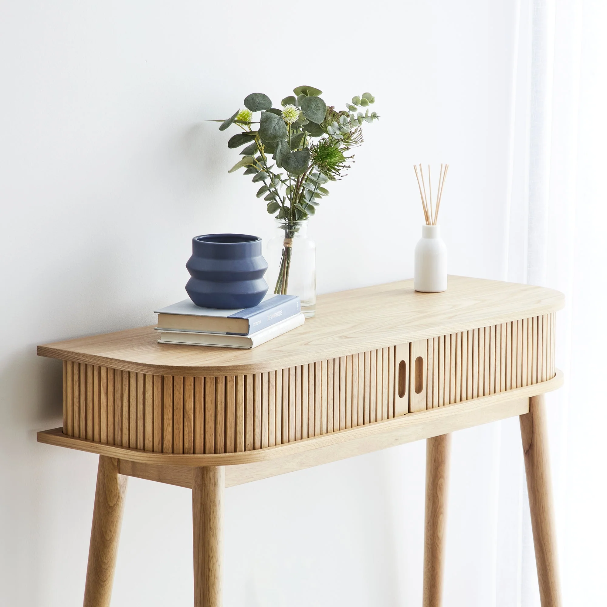 Curve Console Table Natural (100cm) - Image 6