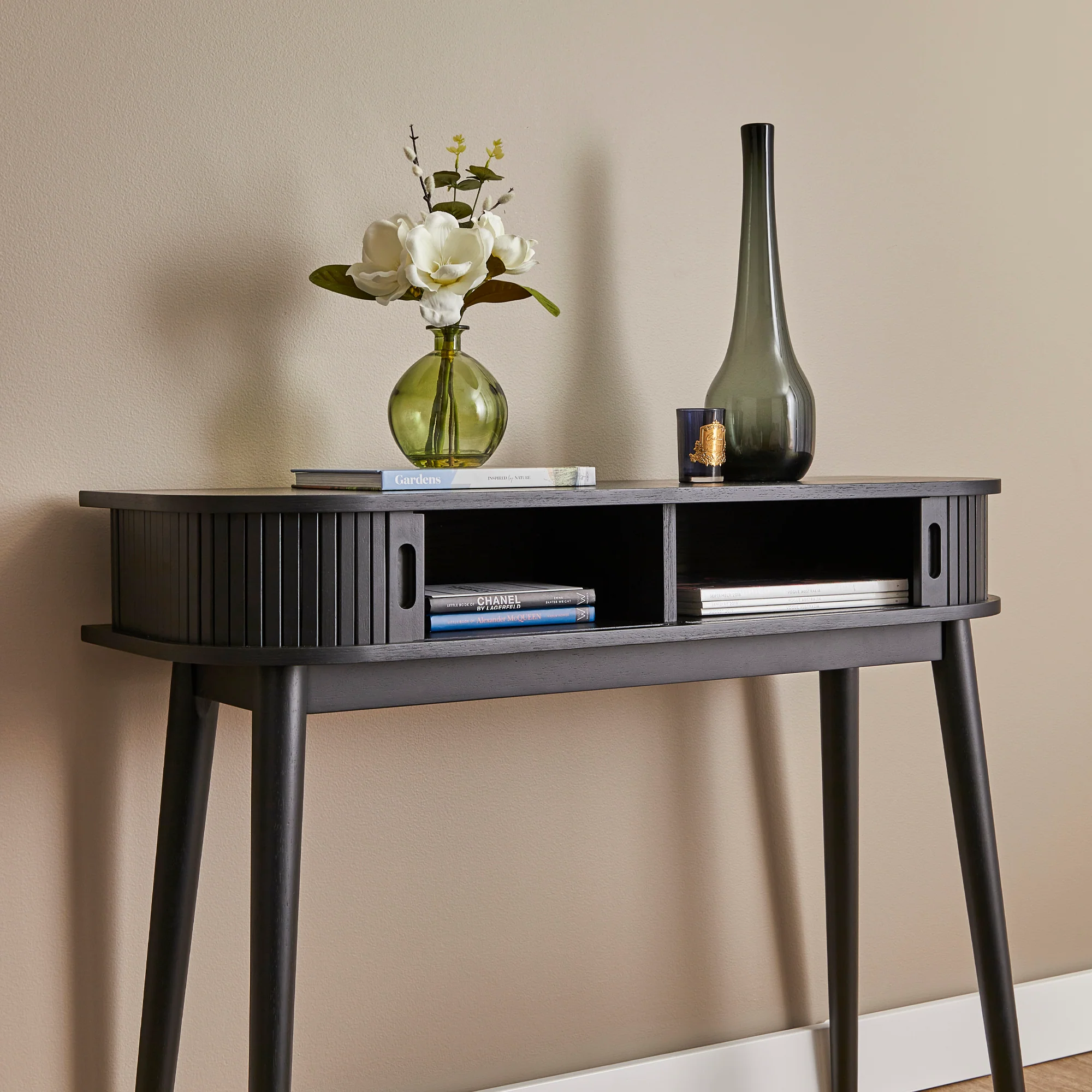 Curve Console Table Black (100cm) - Image 5