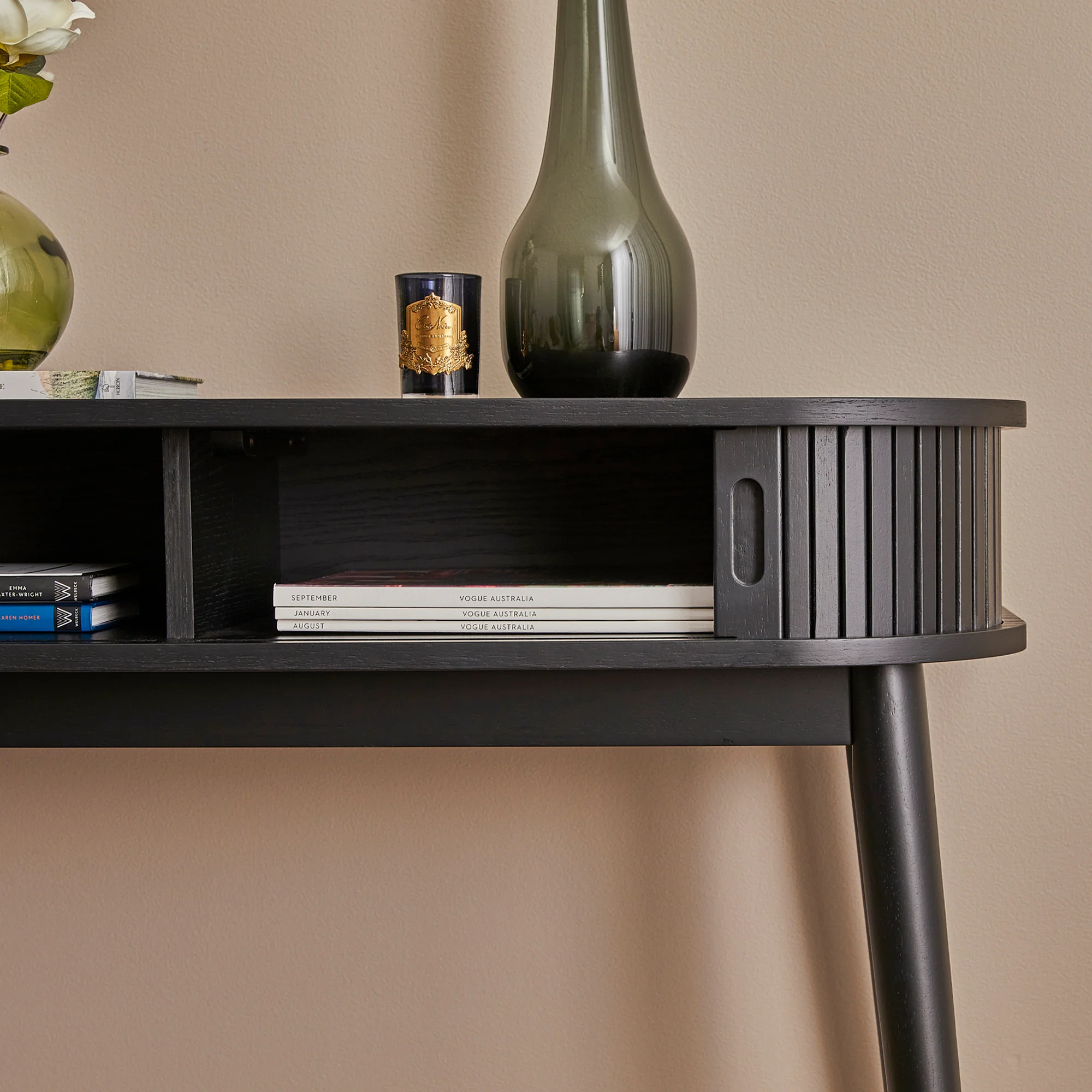 Curve Console Table Black (100cm) - Image 6
