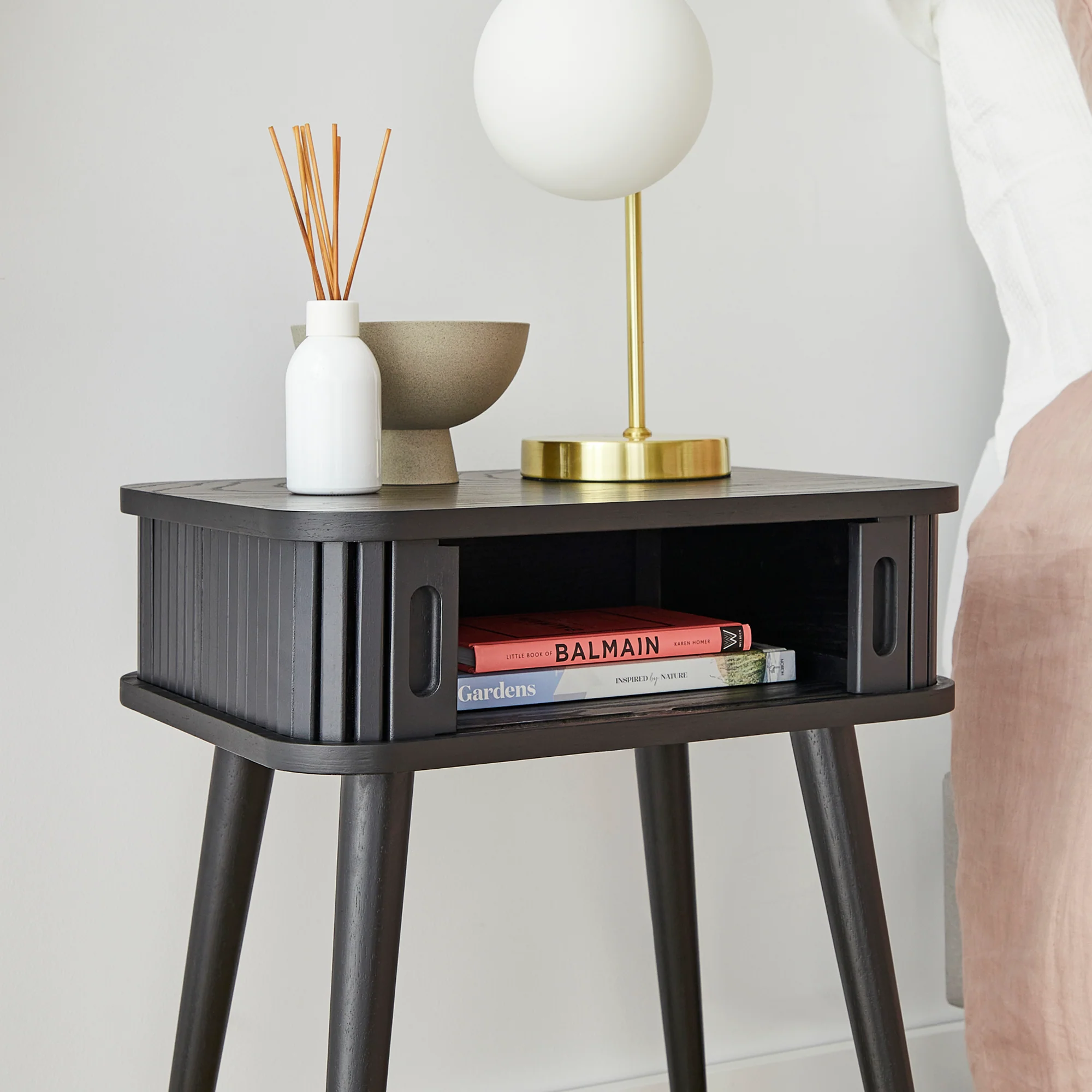 Curve Bedside Table Black - Image 6