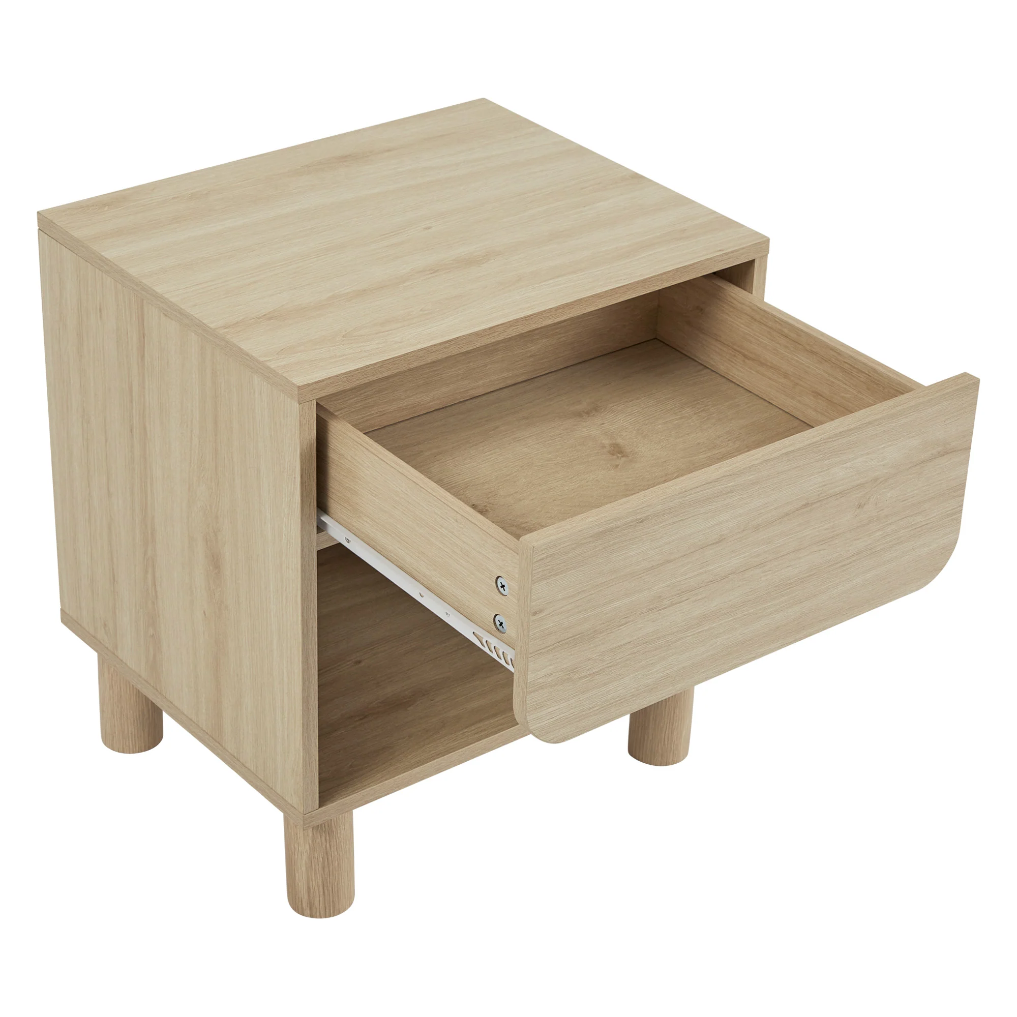 Davis Bedside Table Oak - Image 10