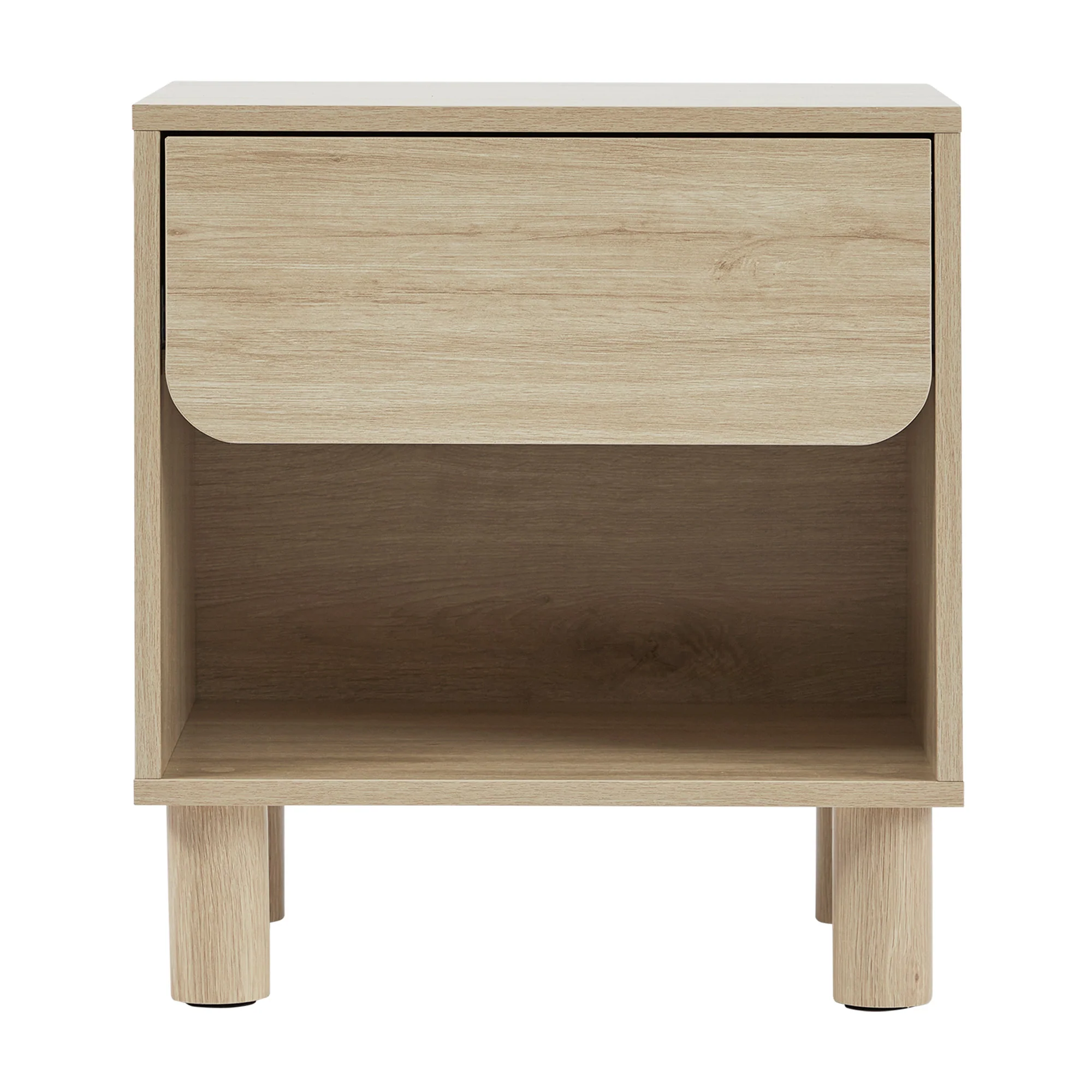 Davis Bedside Table Oak (Set of 2) - Image 9