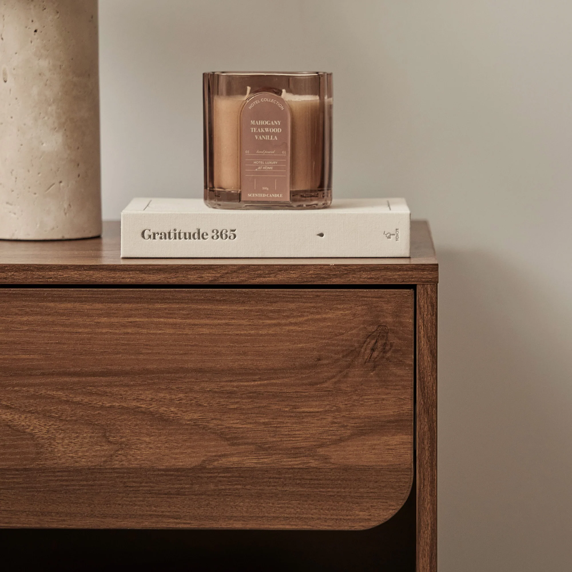 Davis Bedside Table Walnut - Image 4