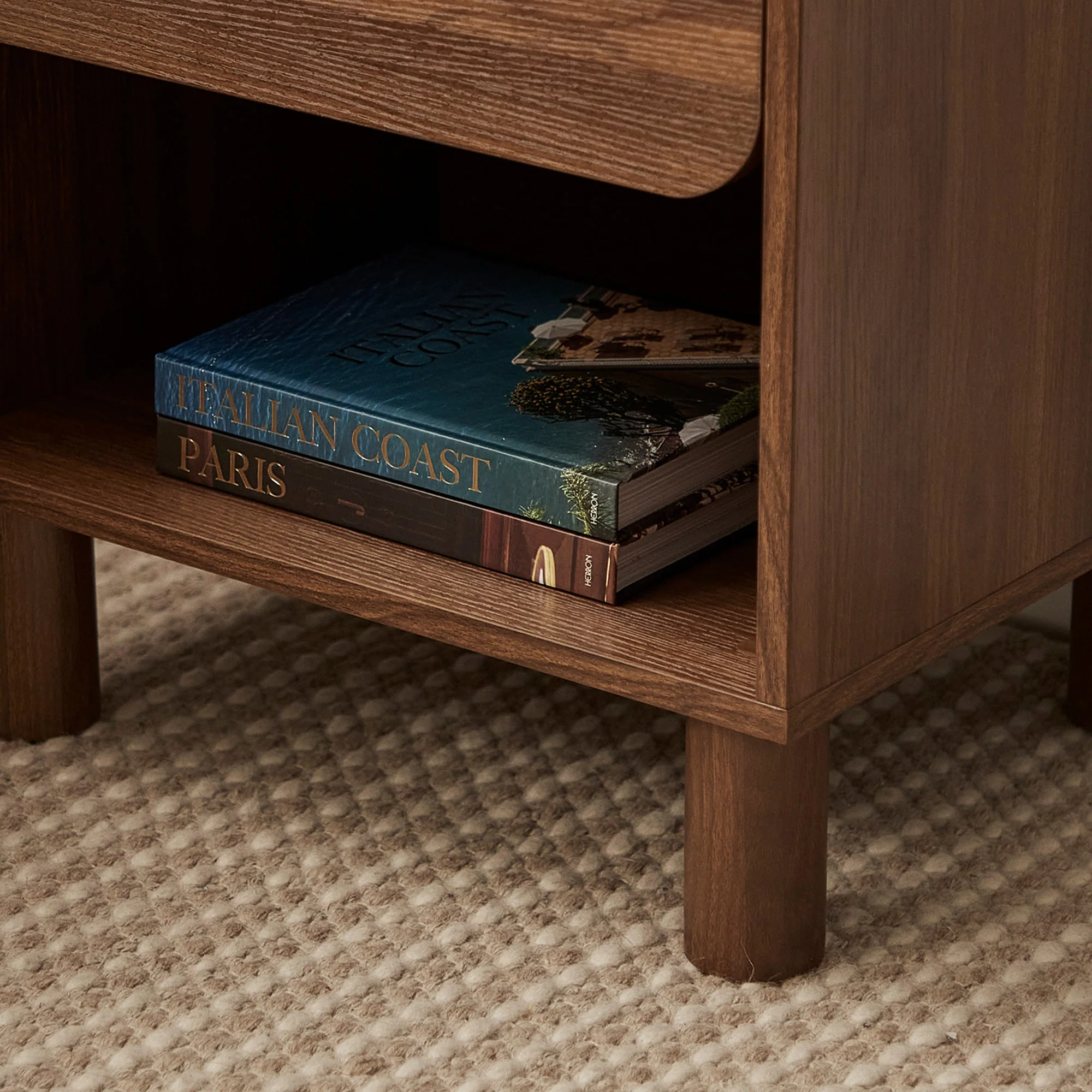 Davis Bedside Table Walnut (Set of 2) - Image 8