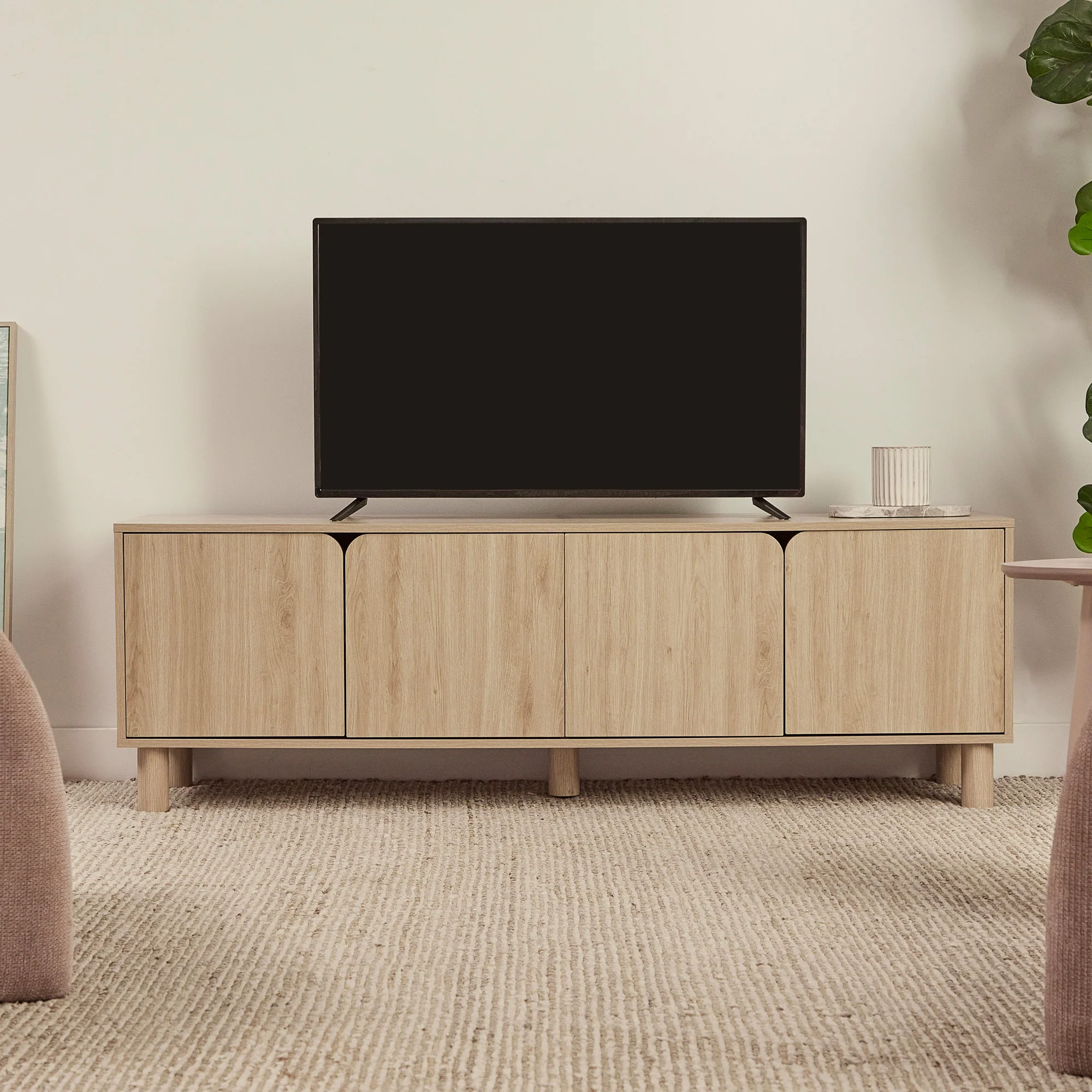 Davis Entertainment Unit Oak (160cm) - Image 4