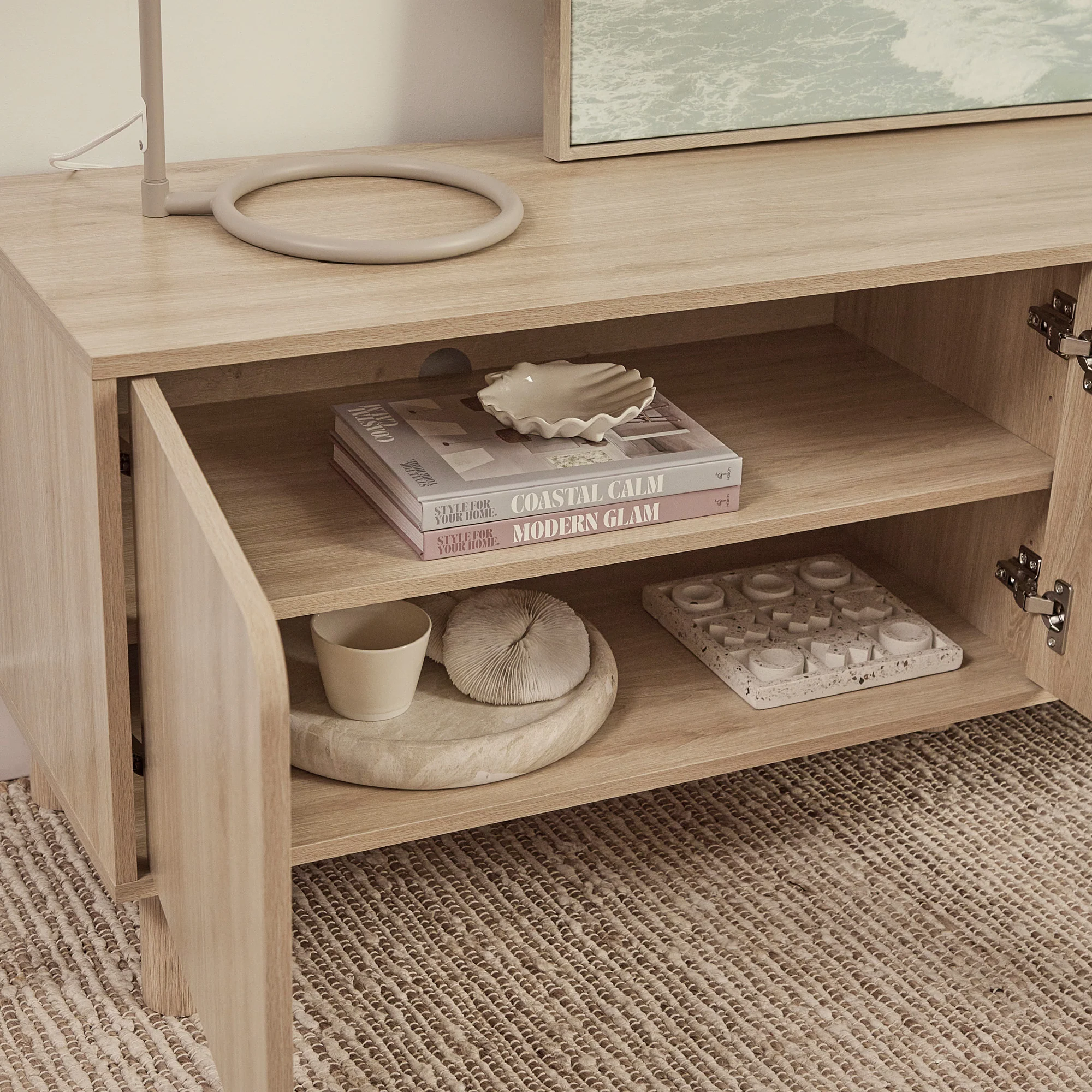 Davis Entertainment Unit Oak (160cm) - Image 7