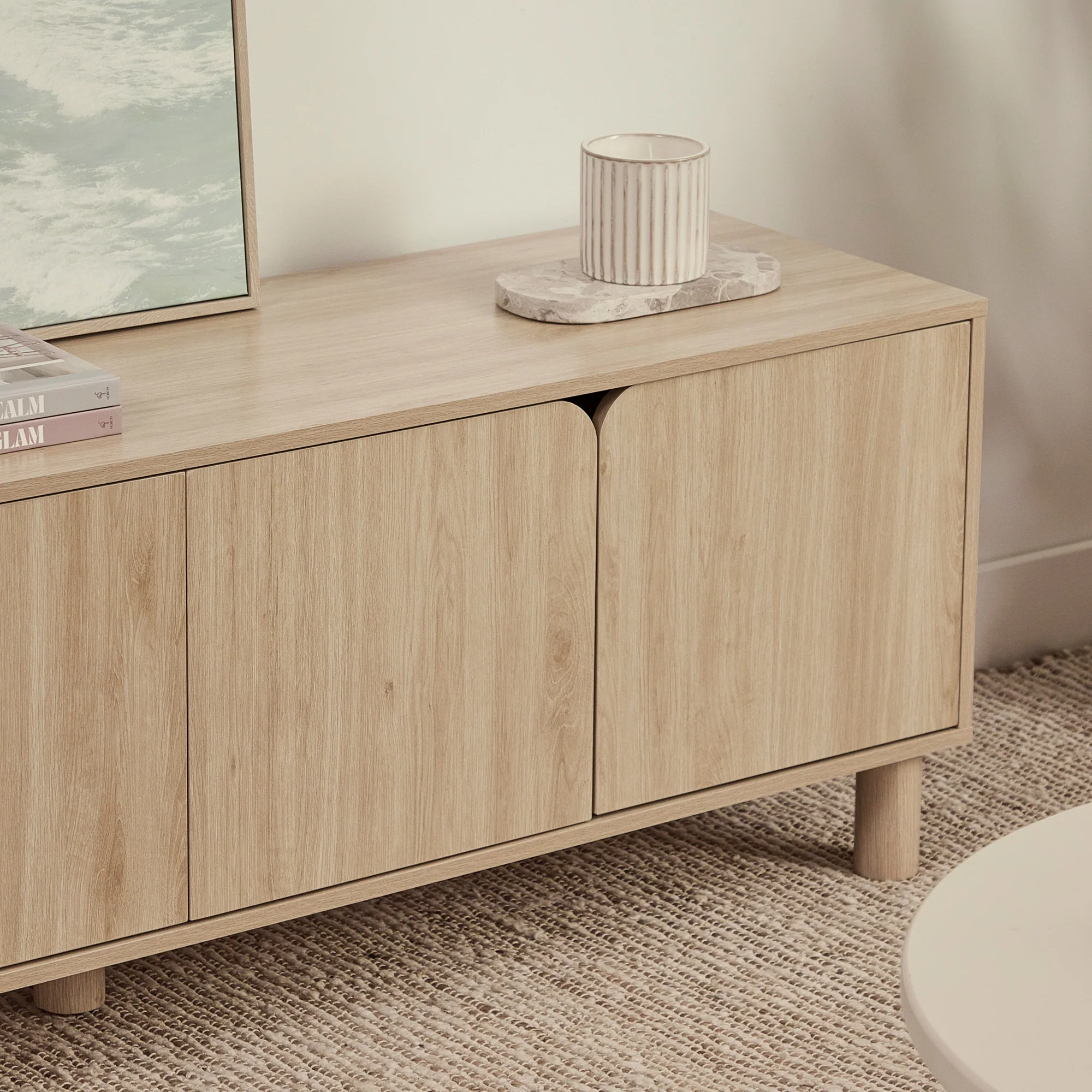 Davis Entertainment Unit Oak (160cm) - Image 9