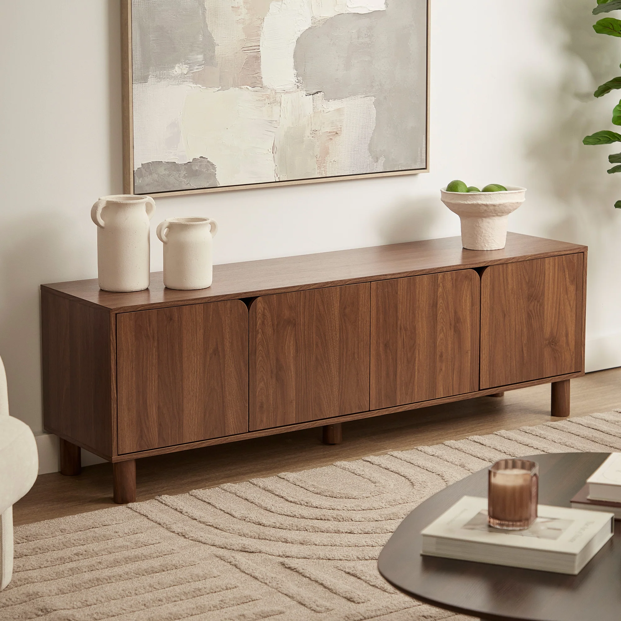 Davis Entertainment Unit Walnut (160cm)